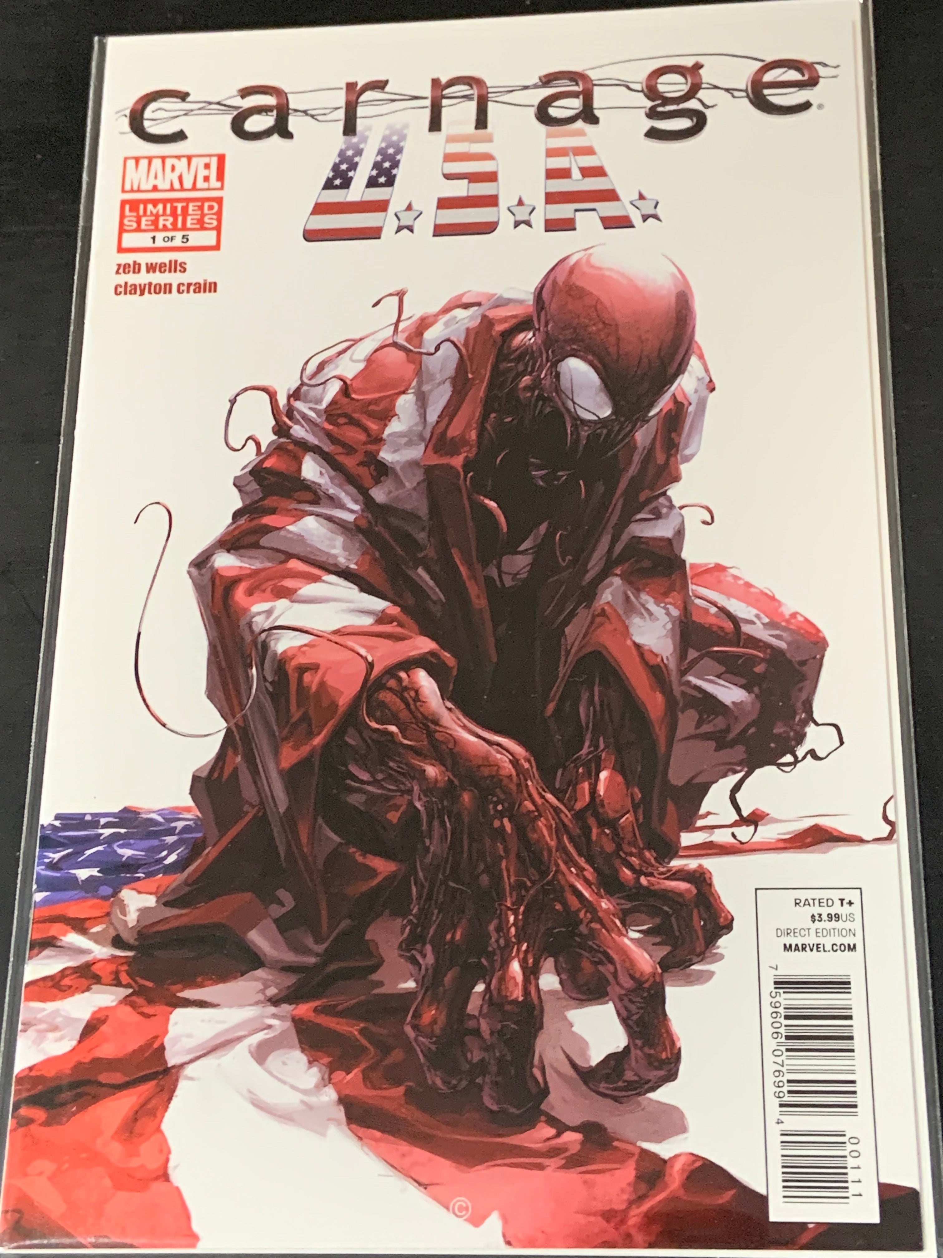 Carnage USA 1 Marvel 2012 Clayton Crain