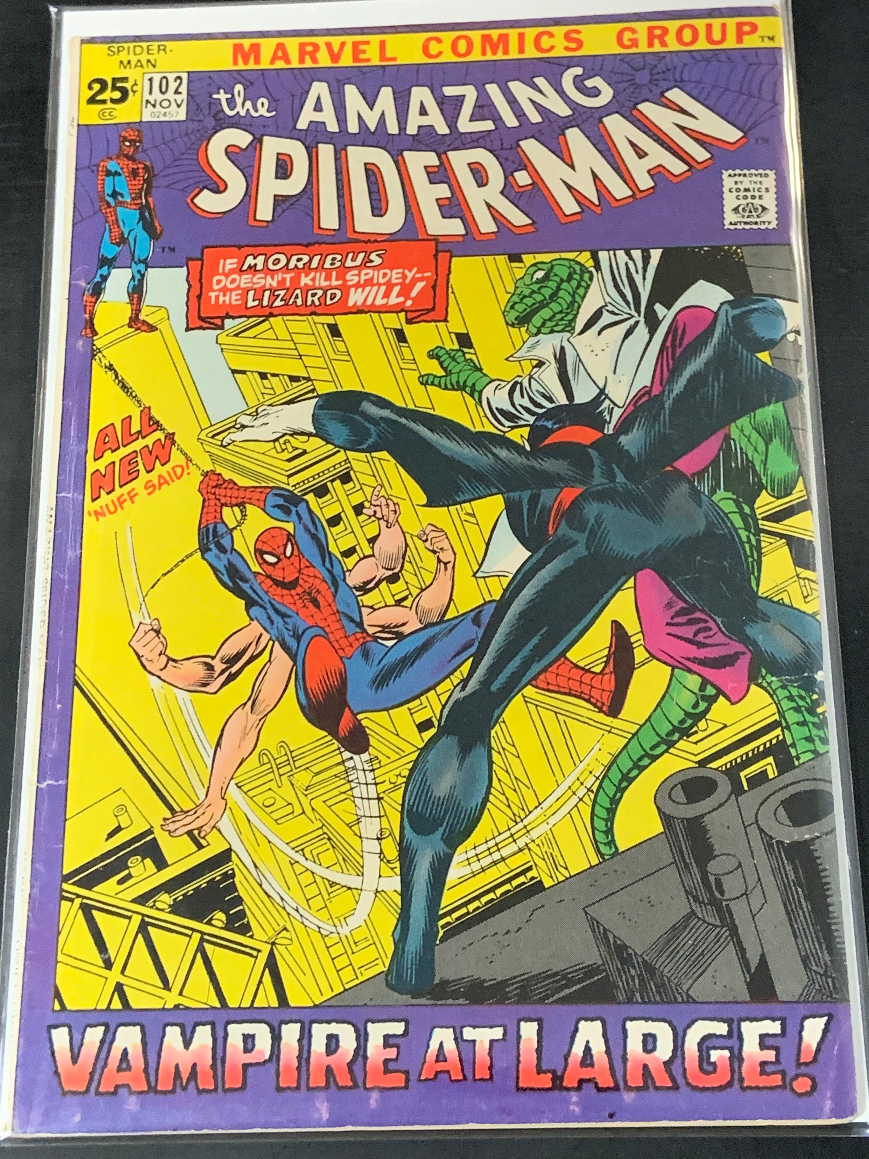 Amazing Spider-Man 102 Marvel 1971 2nd App & Origin of Morbius
