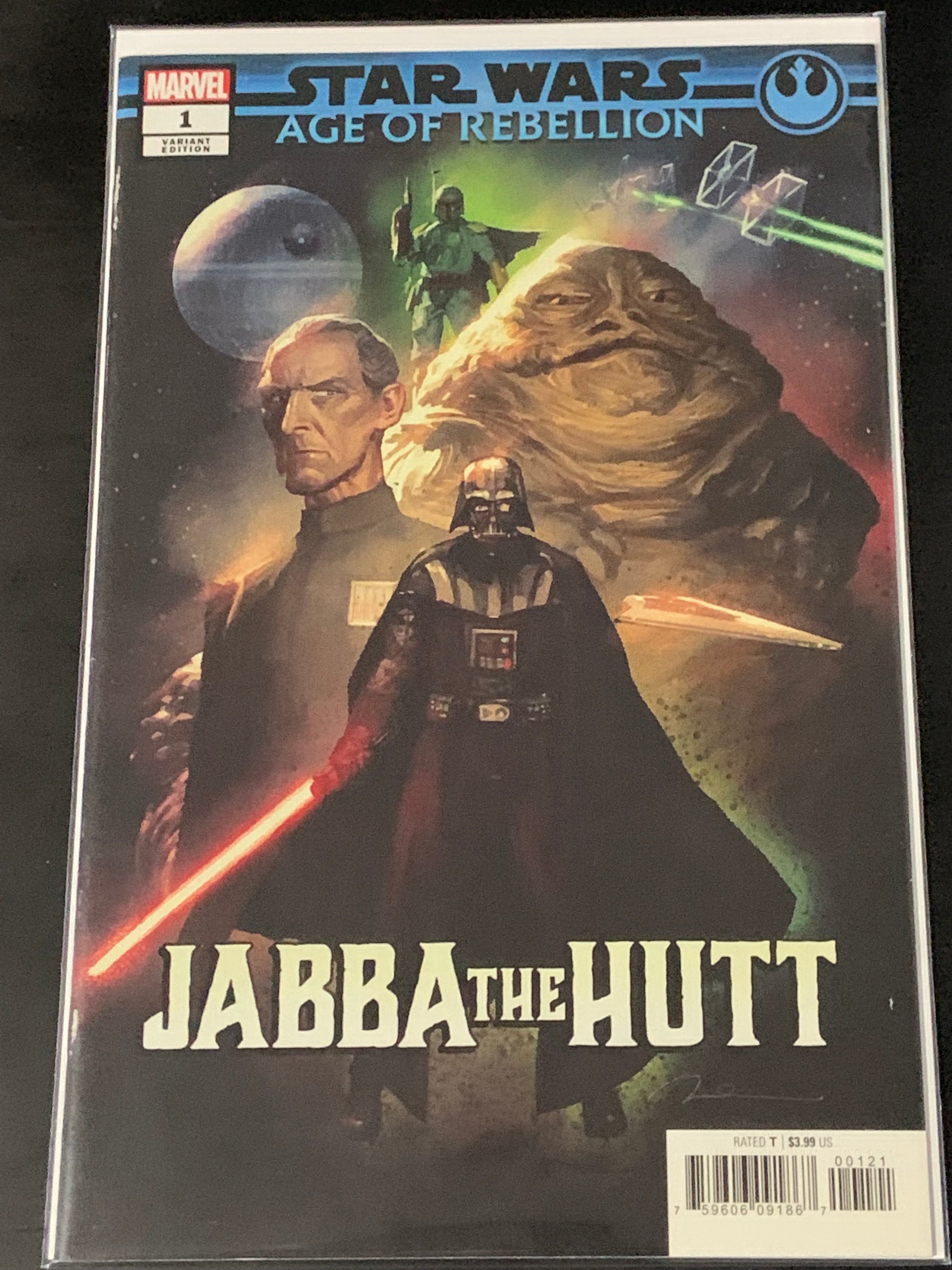 Star Wars Age of Rebellion Jabba the Hutt 1 Marvel 2019 Parel Variant