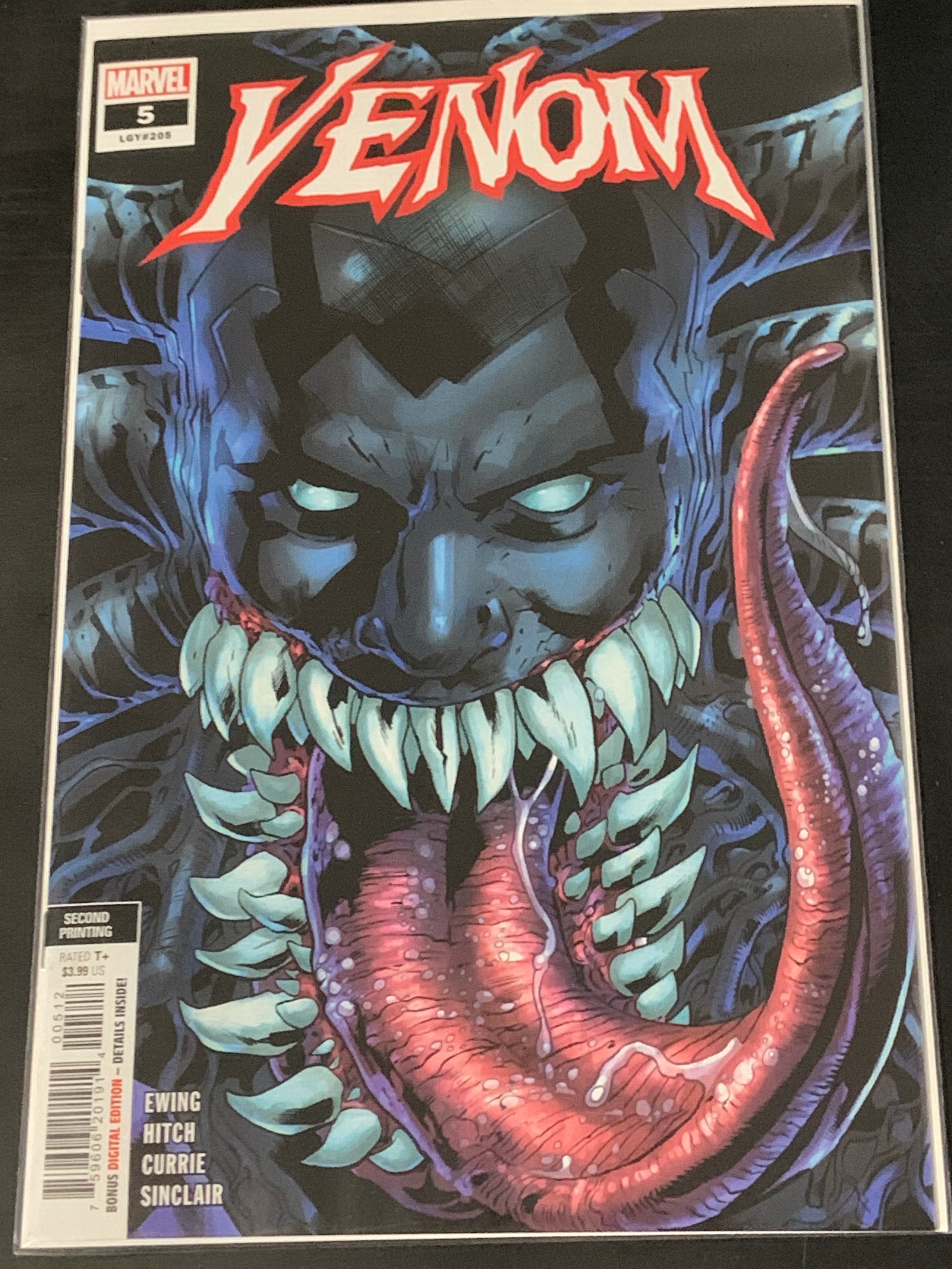 Venom 5 Marvel 2022 Second Printing 1st Full Bedlam