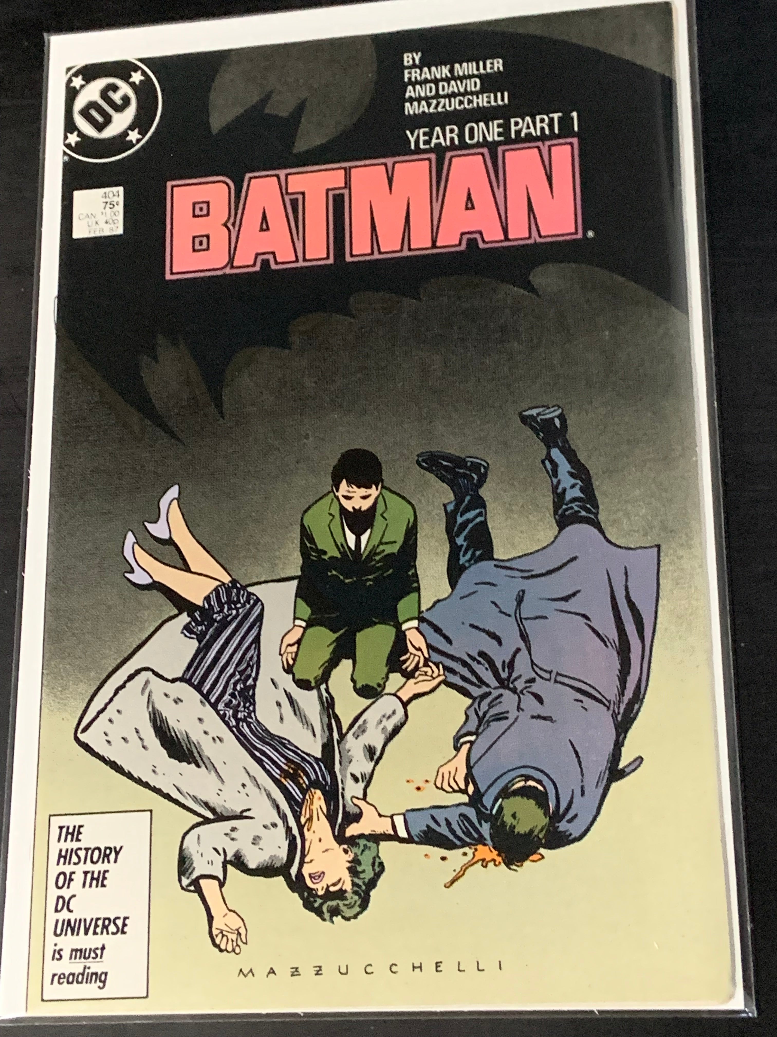 Batman 404 DC 1987 Year One Part 1 Origin of Bruce Wayne