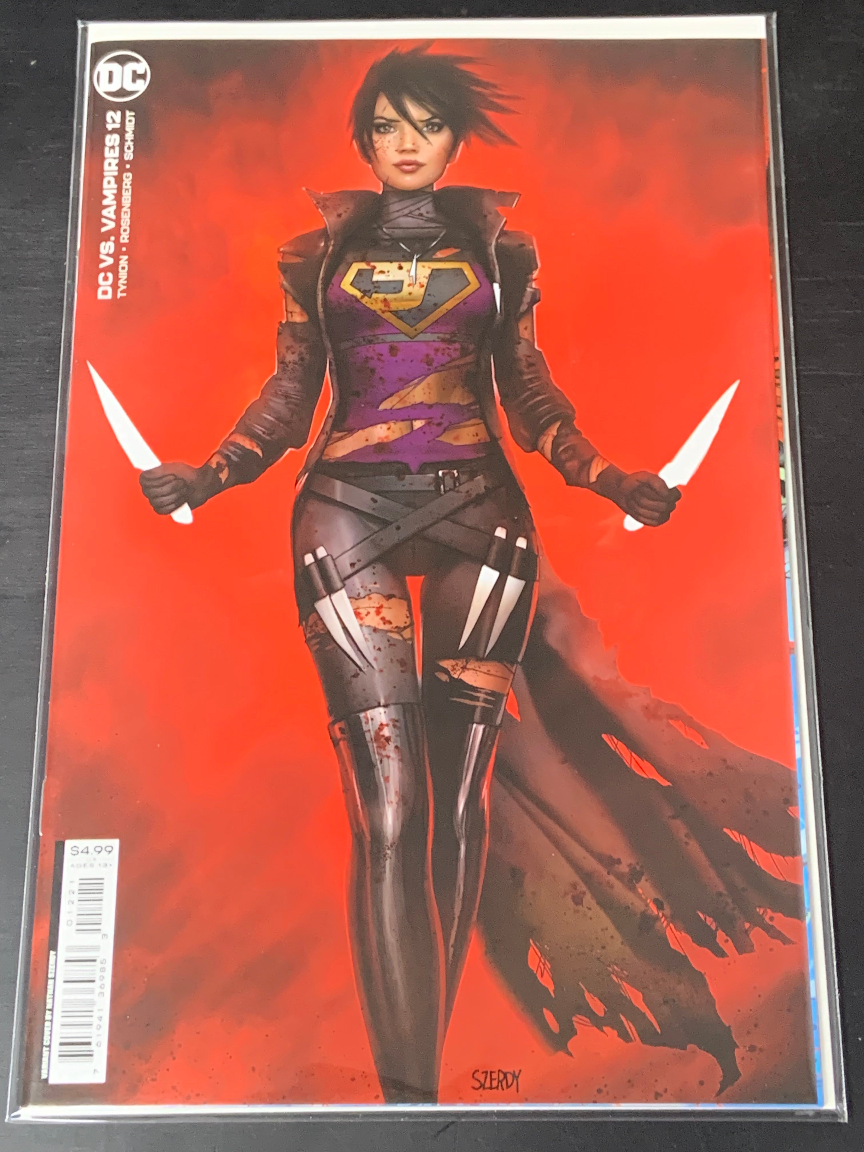 DC vs Vampires 12 DC 2023 Nathan Szerdy Cardstock Variant