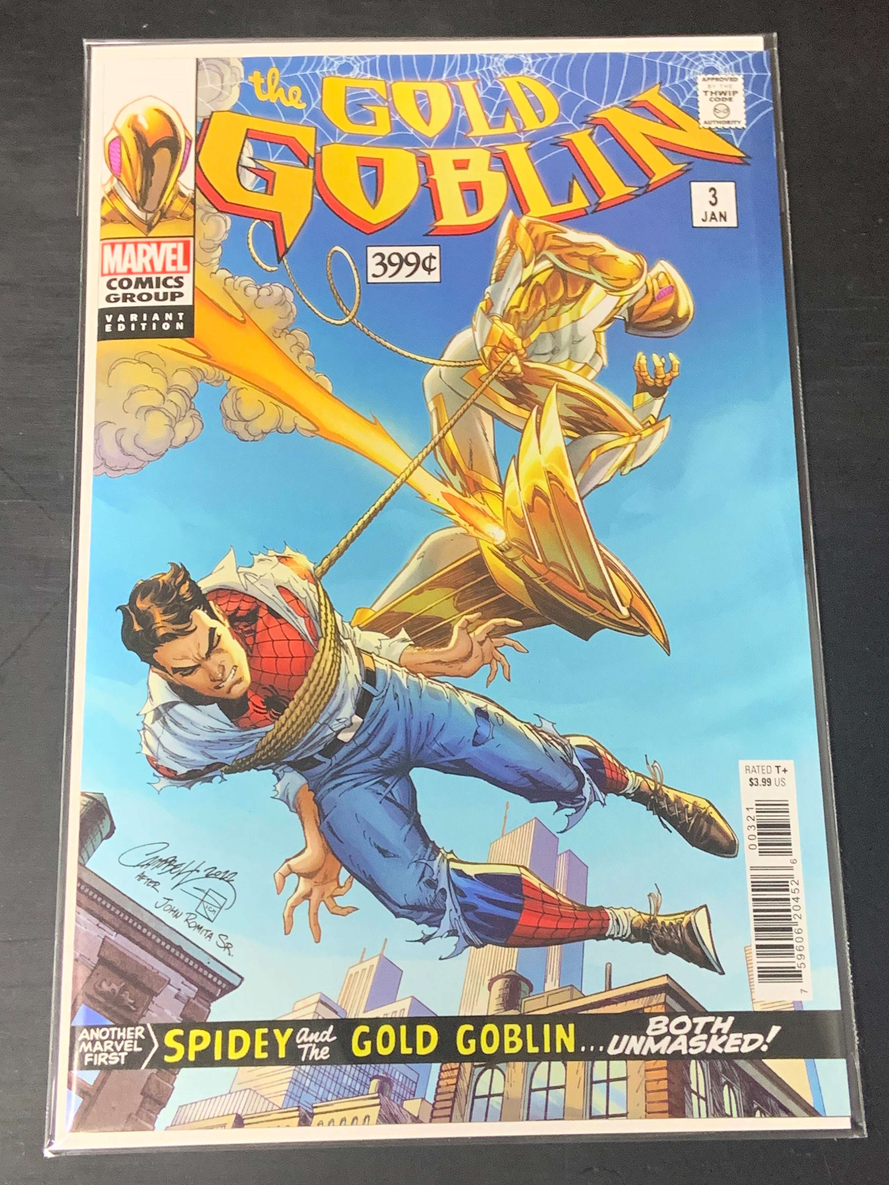 Gold Goblin 3 Marvel 2023 J.Scott Campbell Classic Homage Variant