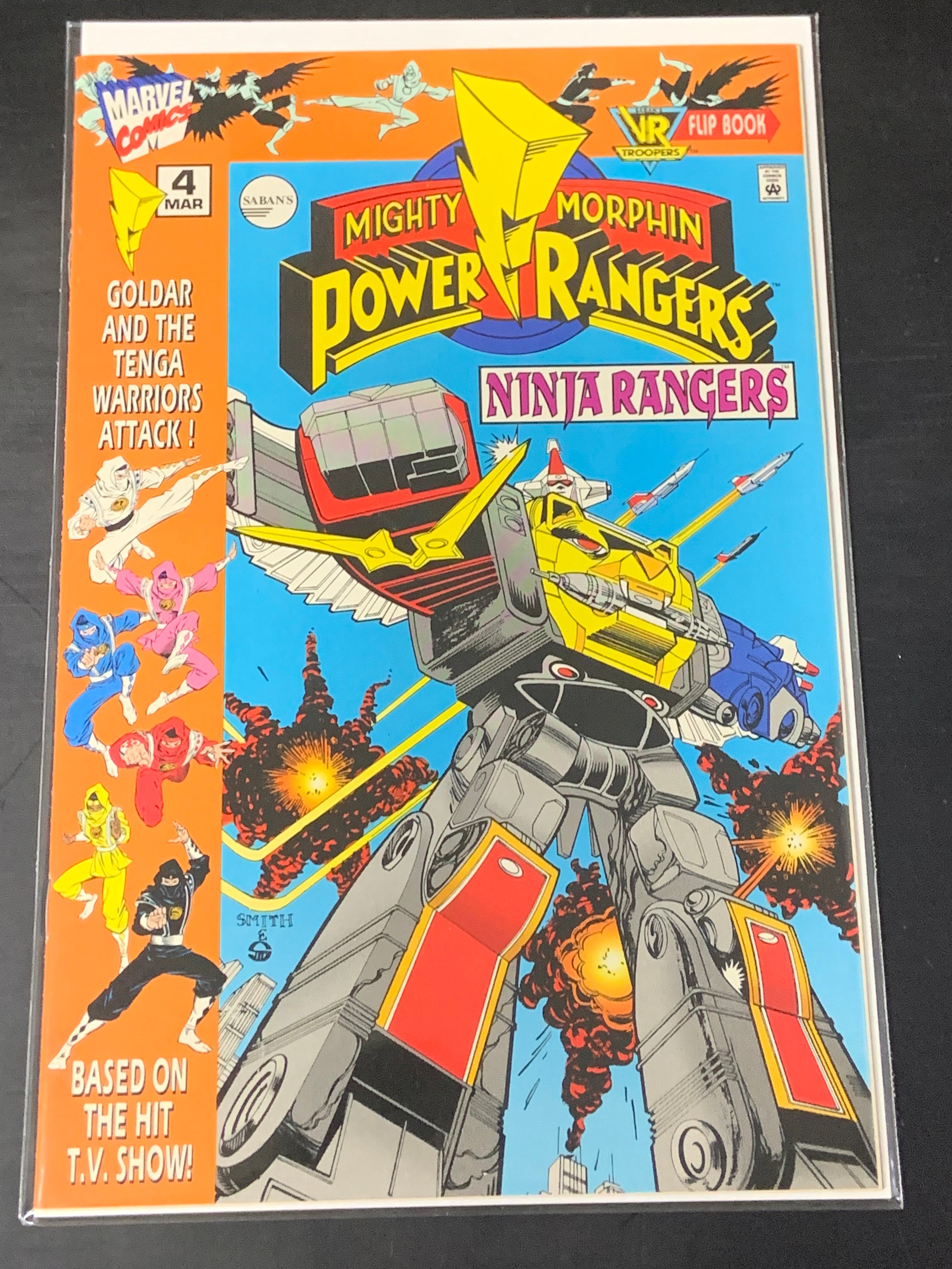 Might Morphin Power Rangers Ninja Rangers 4 Marvel 1996 Scarce Book