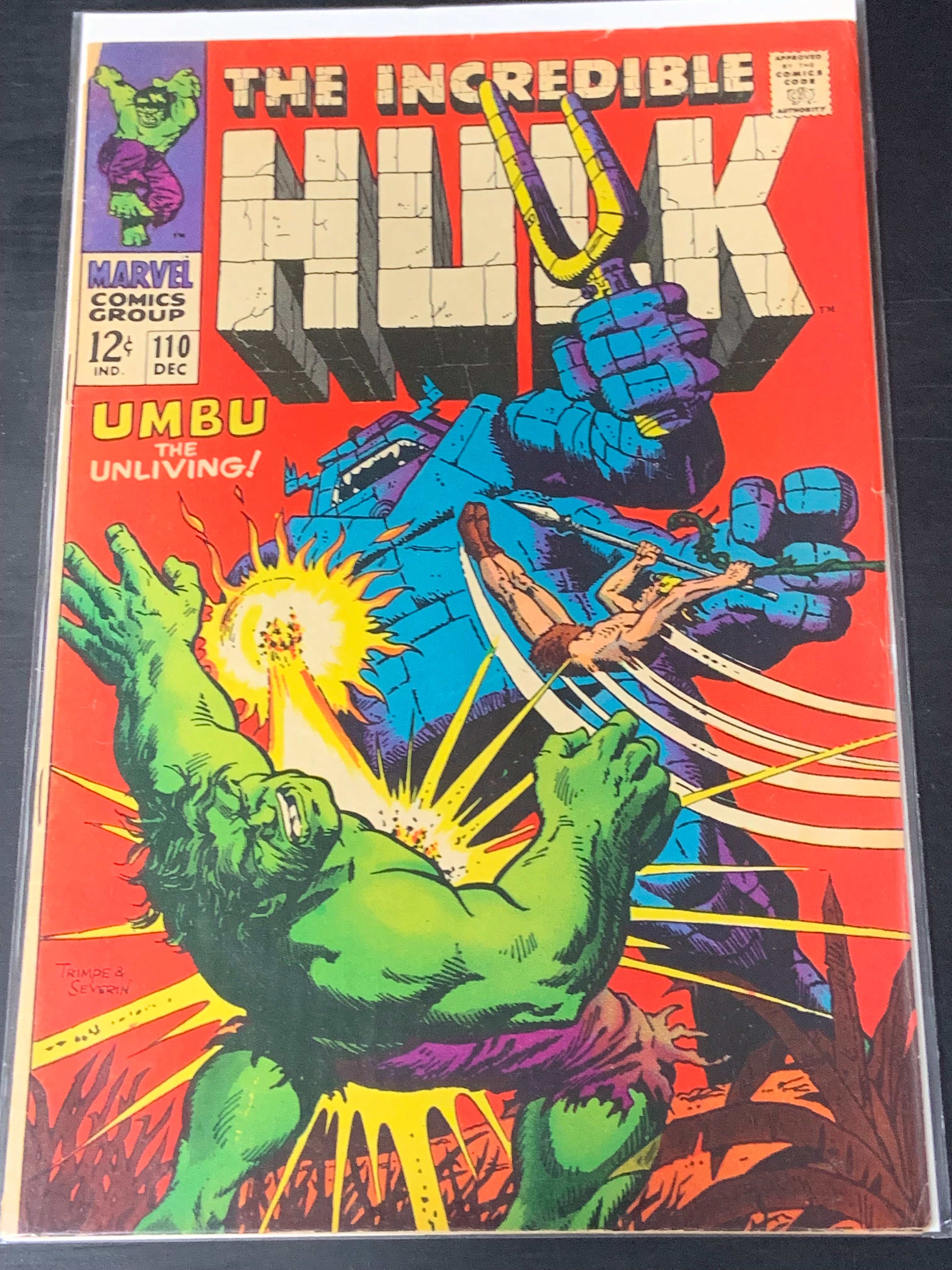 The Incredible Hulk 110 Marvel 1968 Silver Age Classic