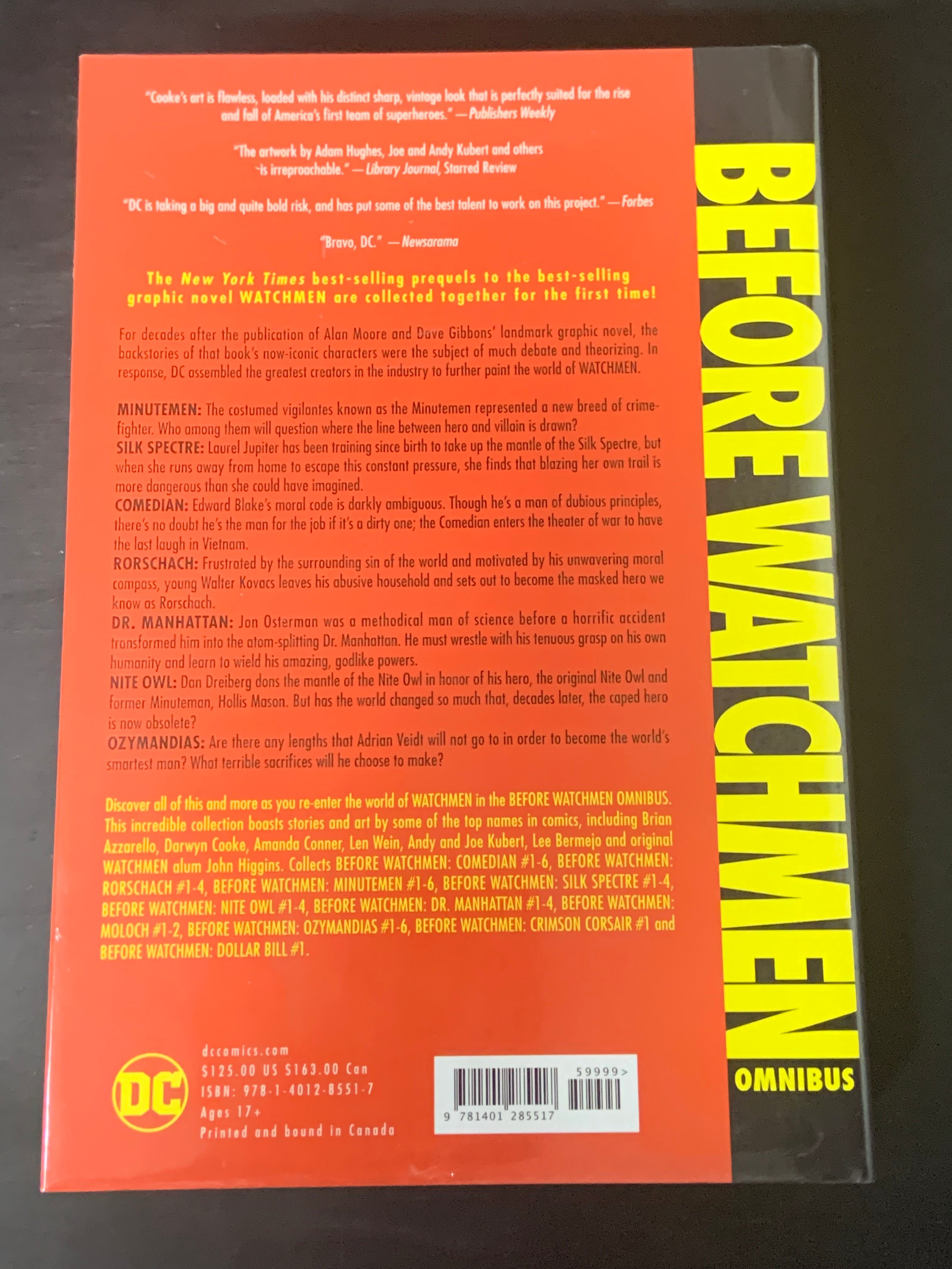 Before Watchmen DC Hardcover Omnibus