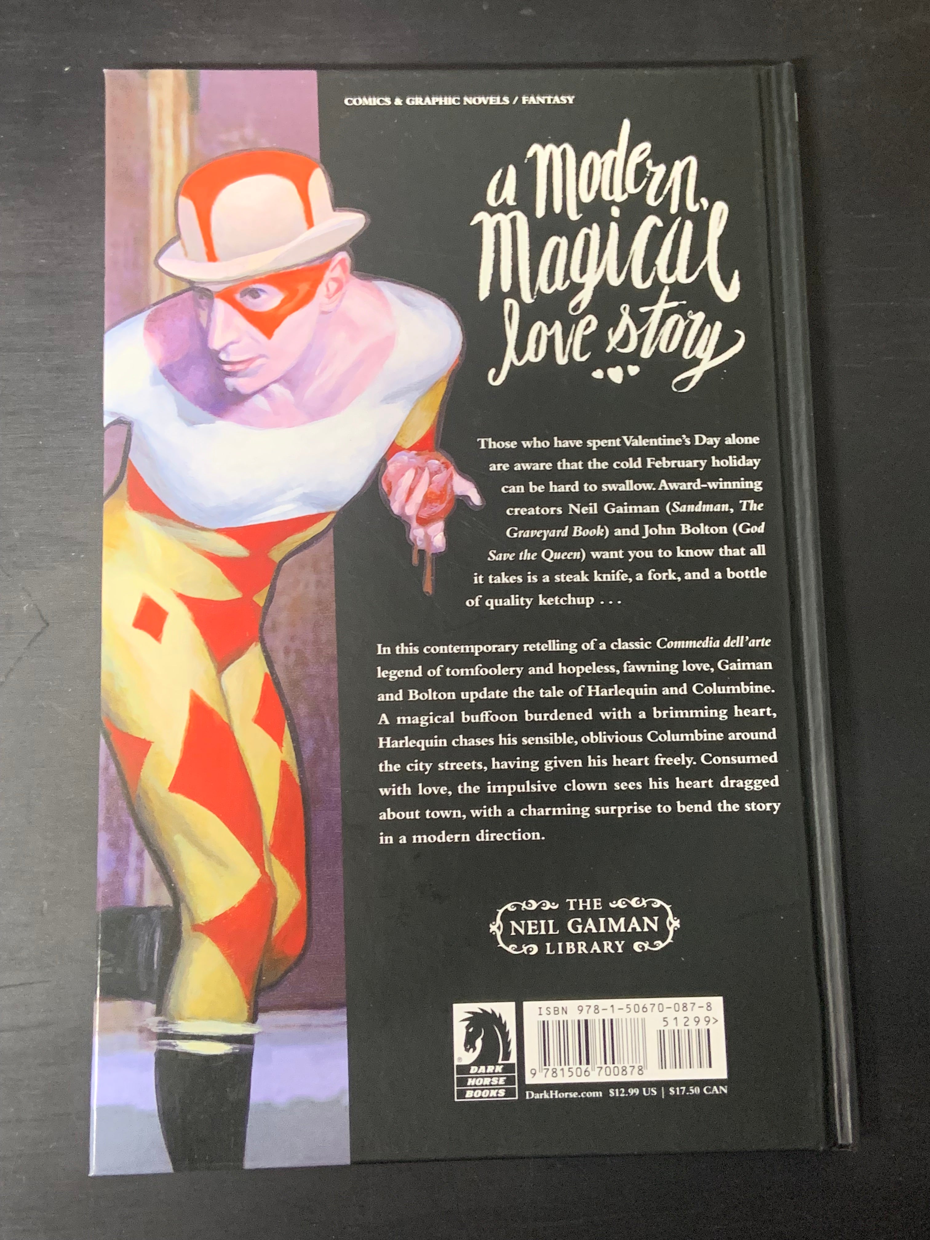 Harlequin Valentine Dark Horse Comics Hardcover Neil Gaiman