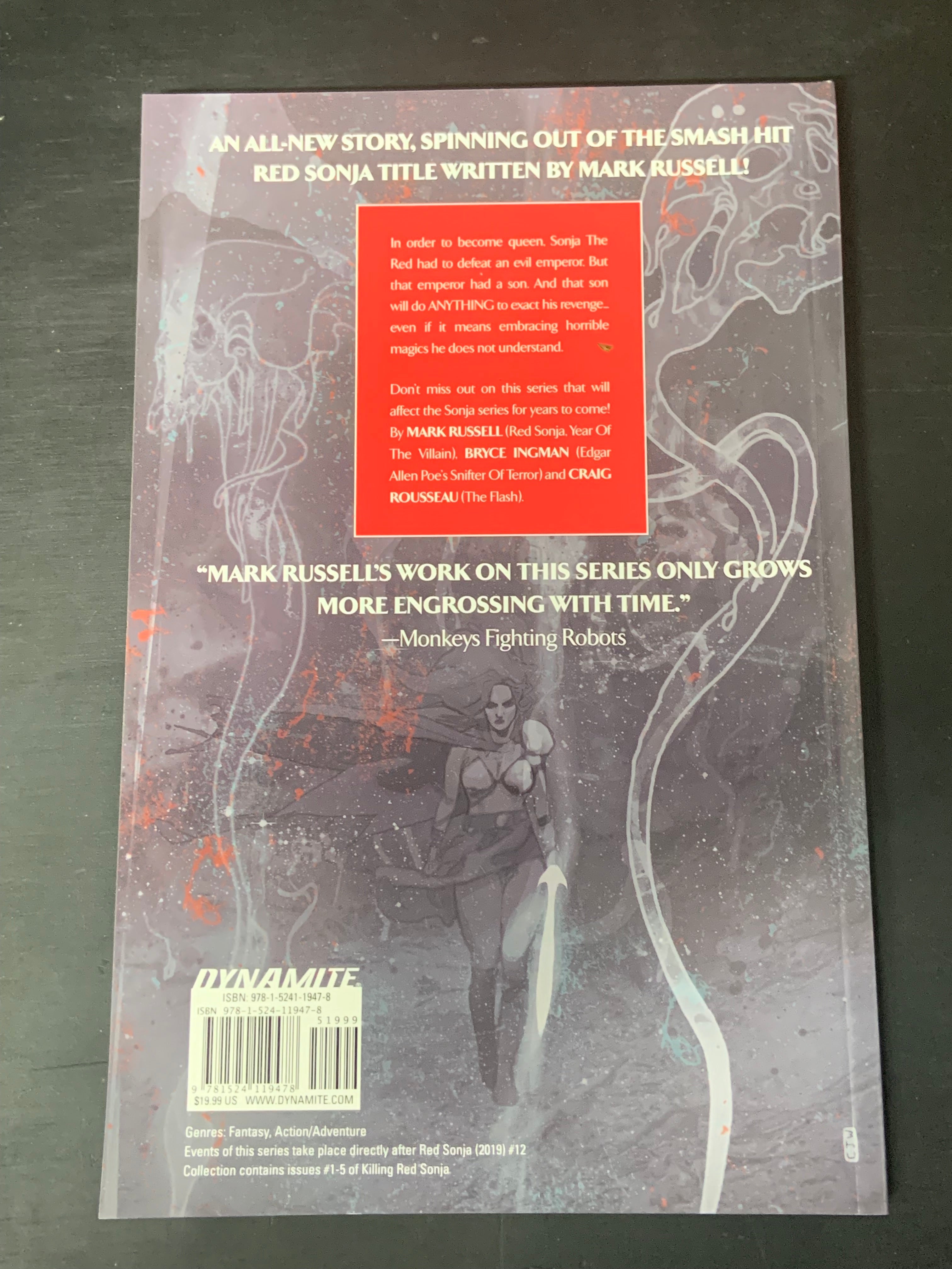 Killing Red Sonja Dynamite Comics Trade Paperback