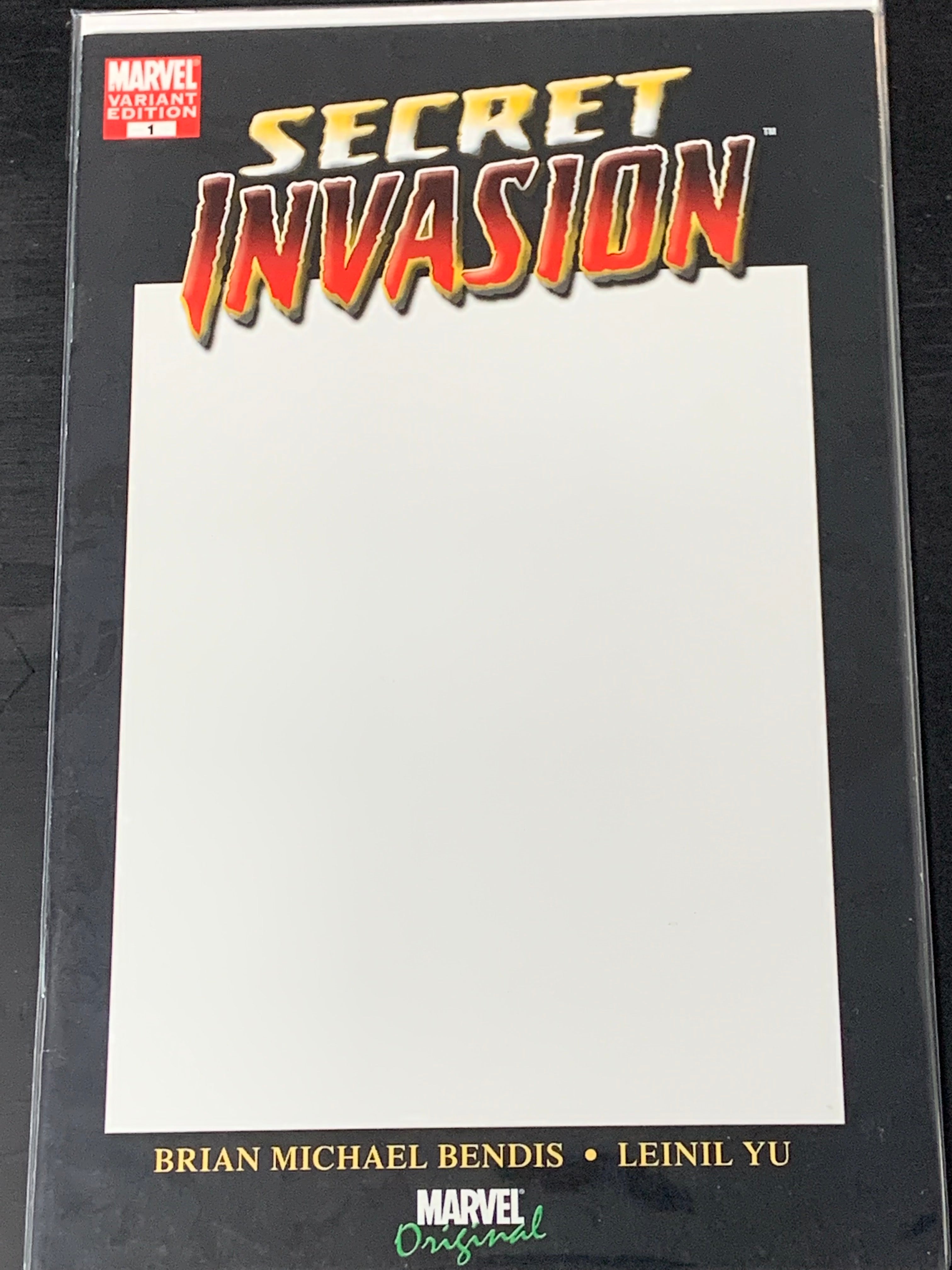 Secret Invasion 1 Marvel 2008 Blank Sketch Variant