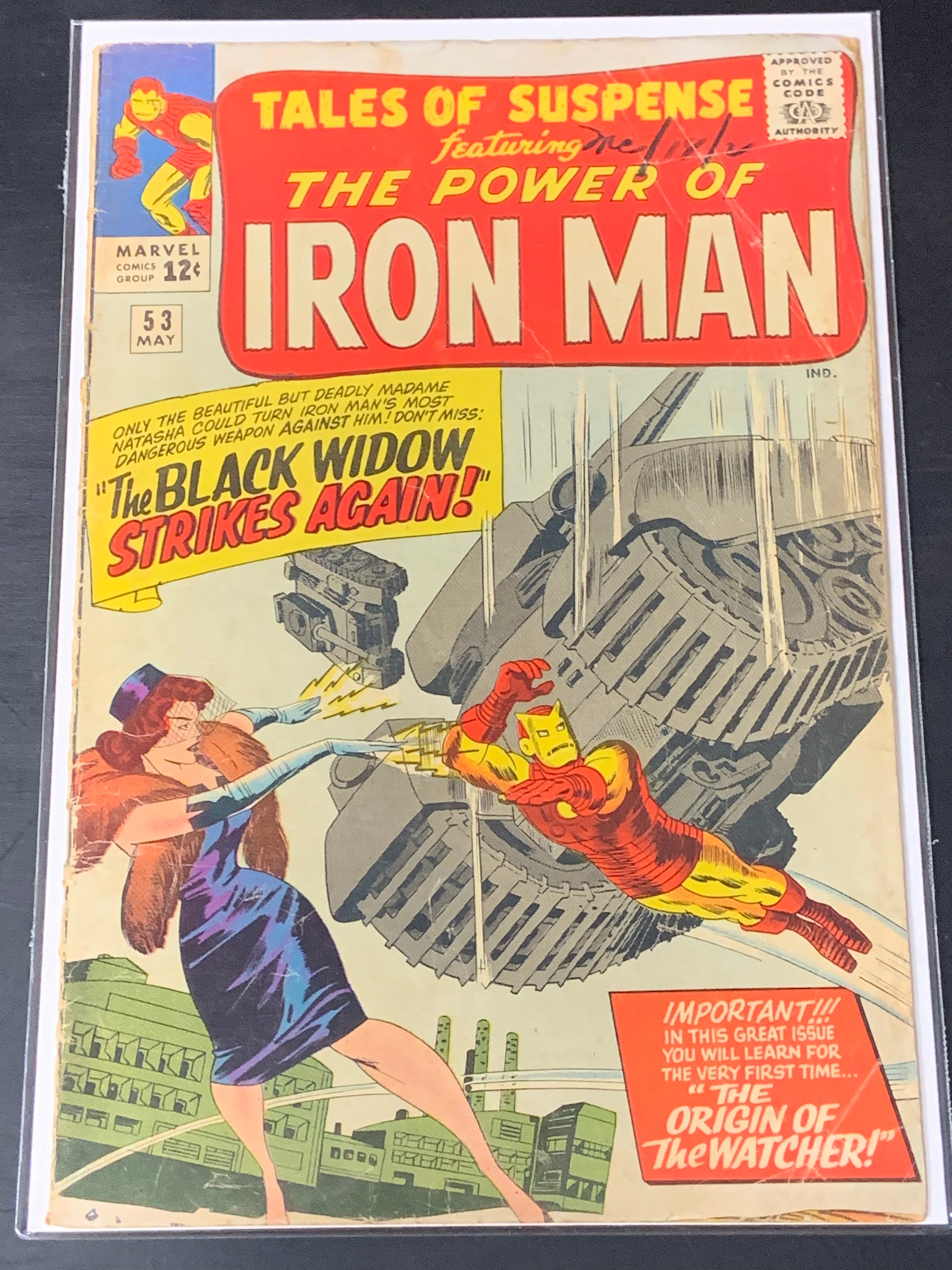 Tales of Suspense 53 Marvel 1964 2nd App of The Black Widow, Origin of The Watcher