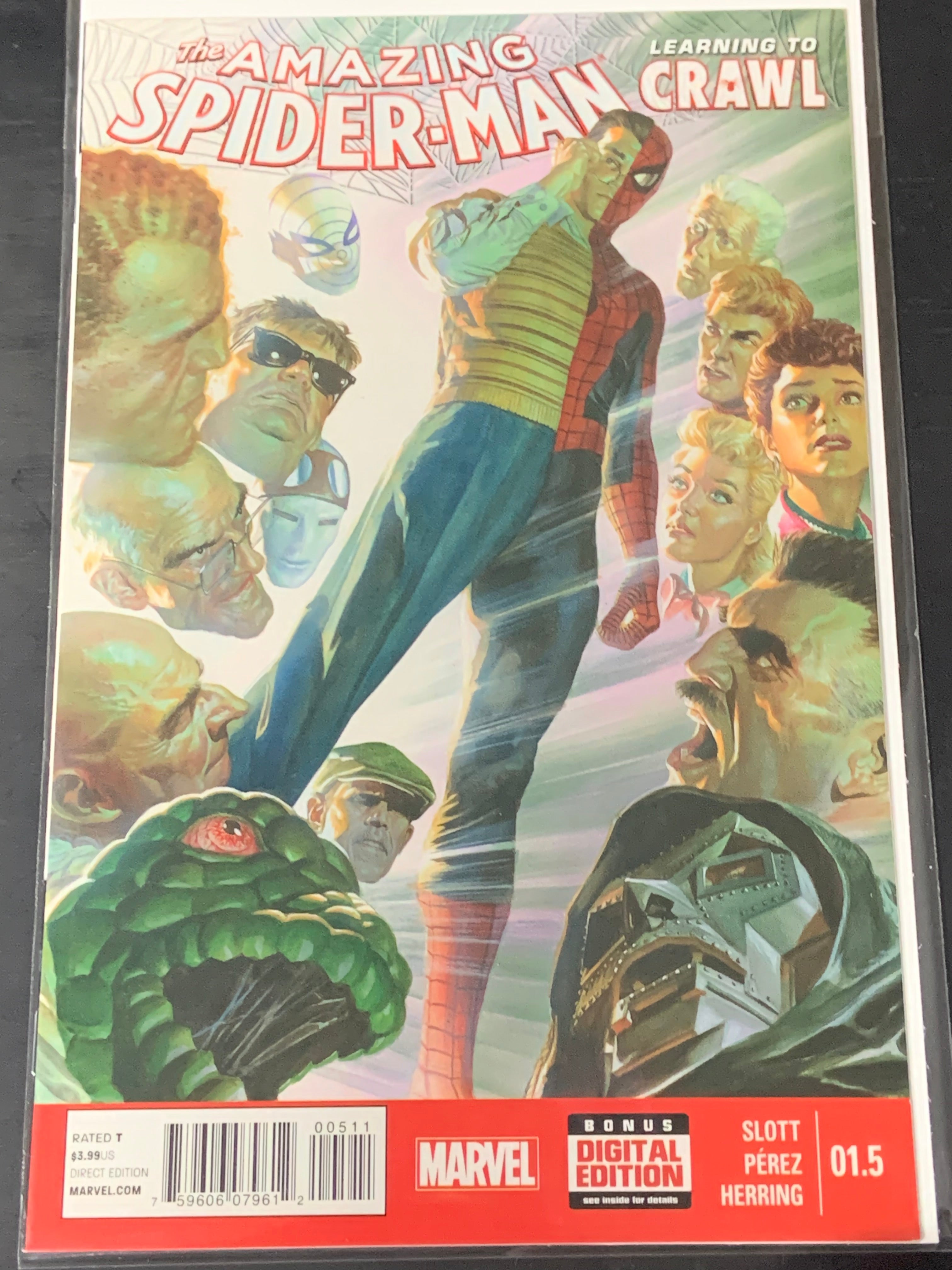 Amazing Spider-Man Learning to Crawl 1.5 Marvel 2014 Alex Ross