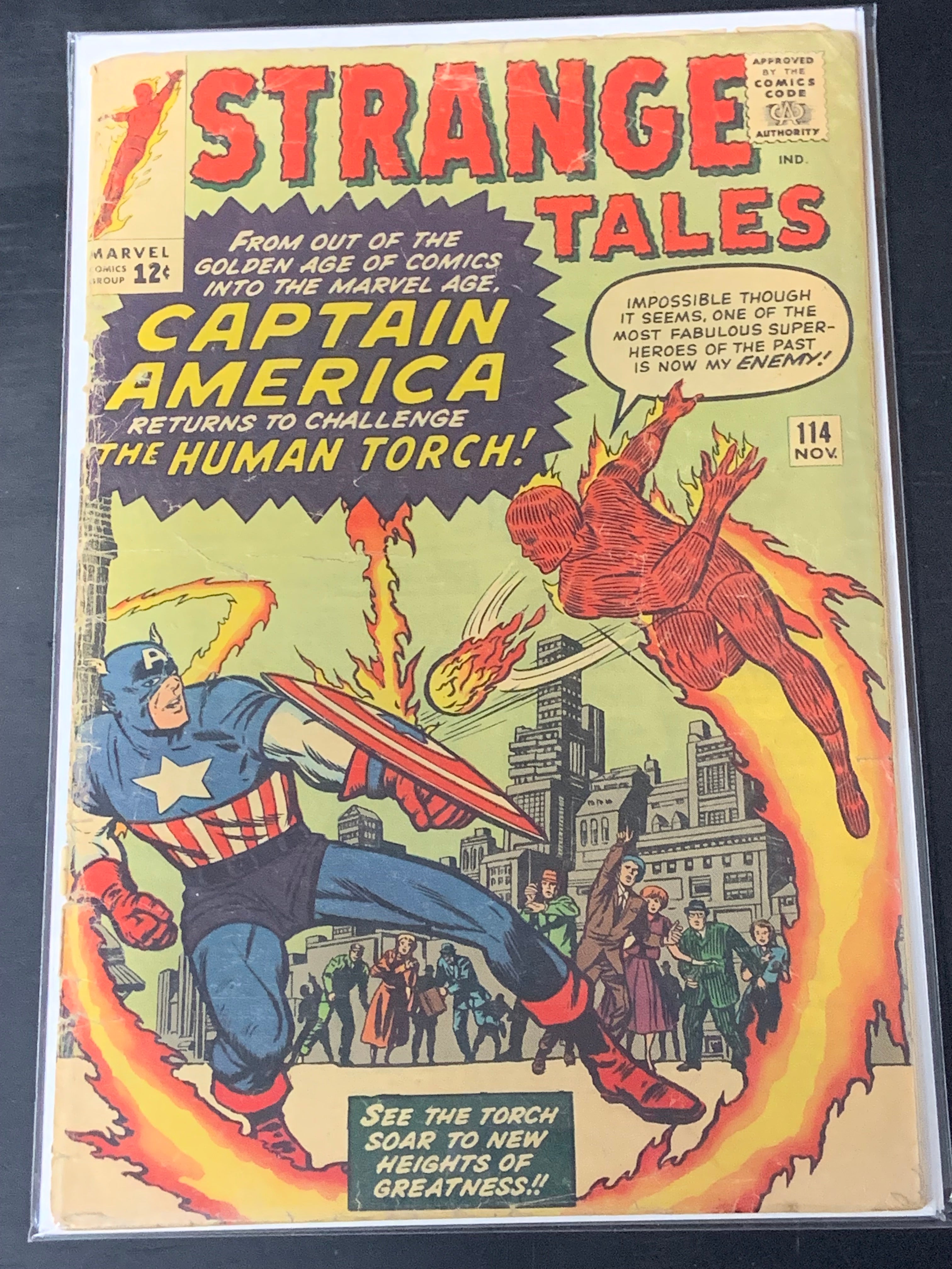 Strange Tales 114 Marvel 1963 1st S.A. App of Captain America, 3rd App of Dr.Strange