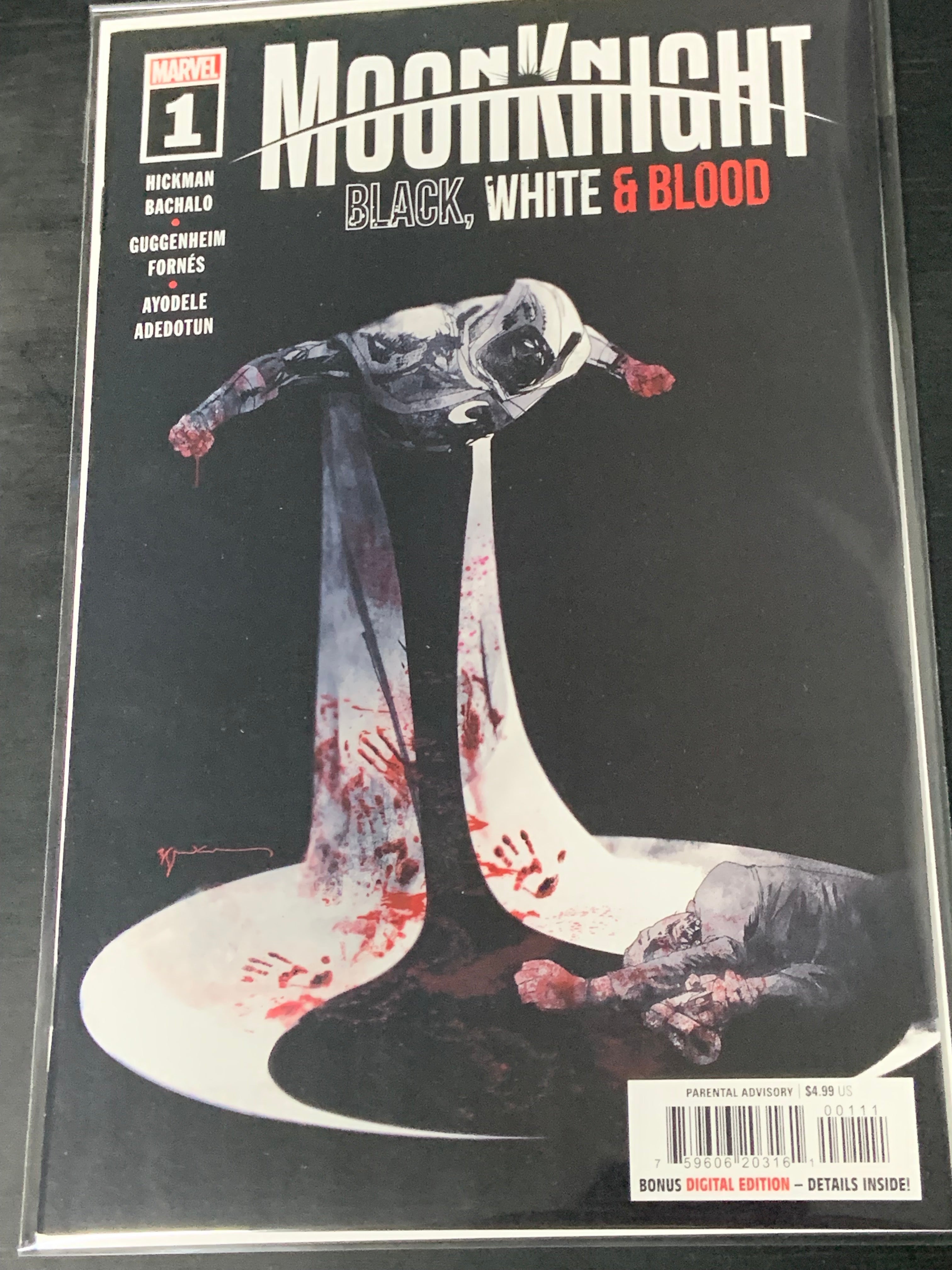 Moon Knight Black, White & Blood 1 1st App of The Last Priest of Khonshu