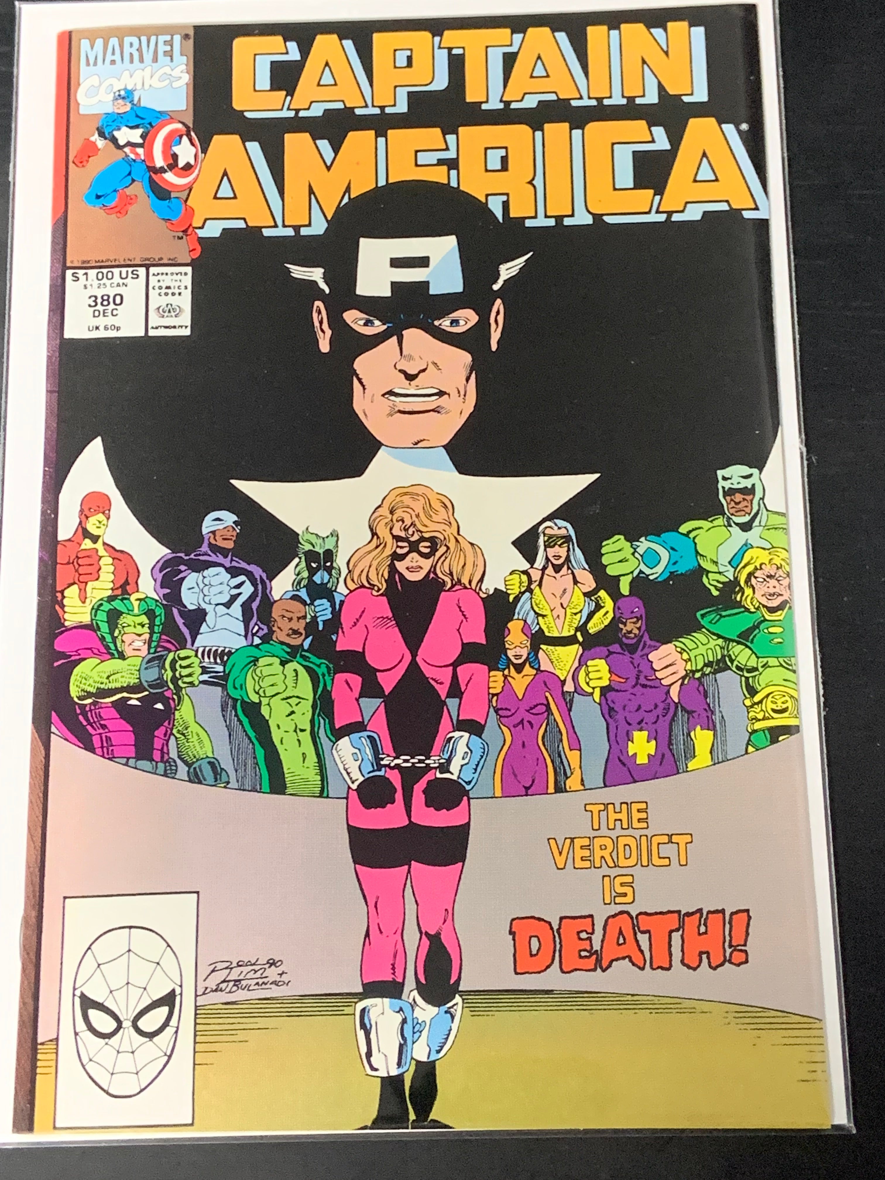 Captain America 380 Marvel 1990 Ron Lim