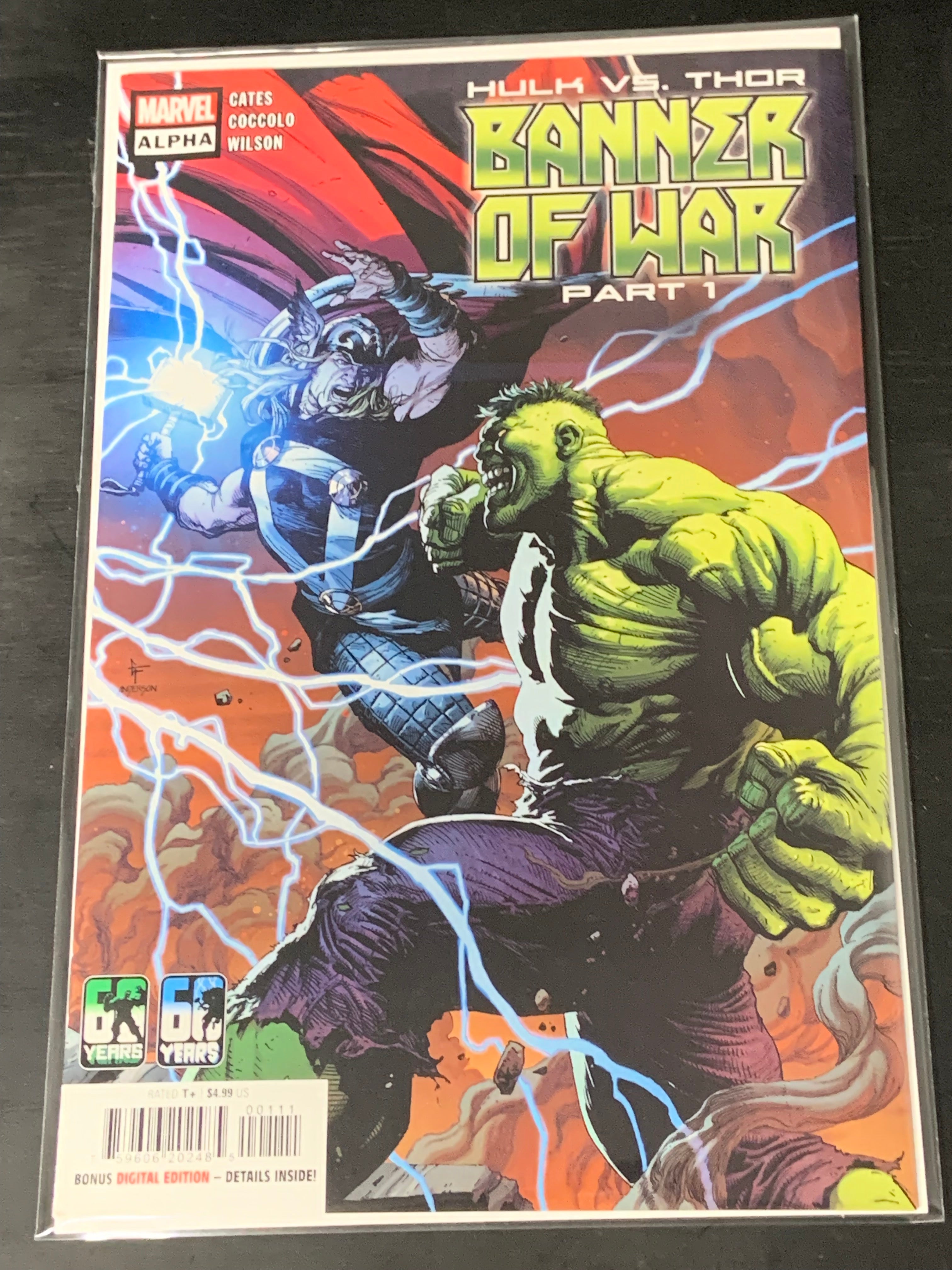 Hulk vs Thor Banner of War Alpha Marvel 2022