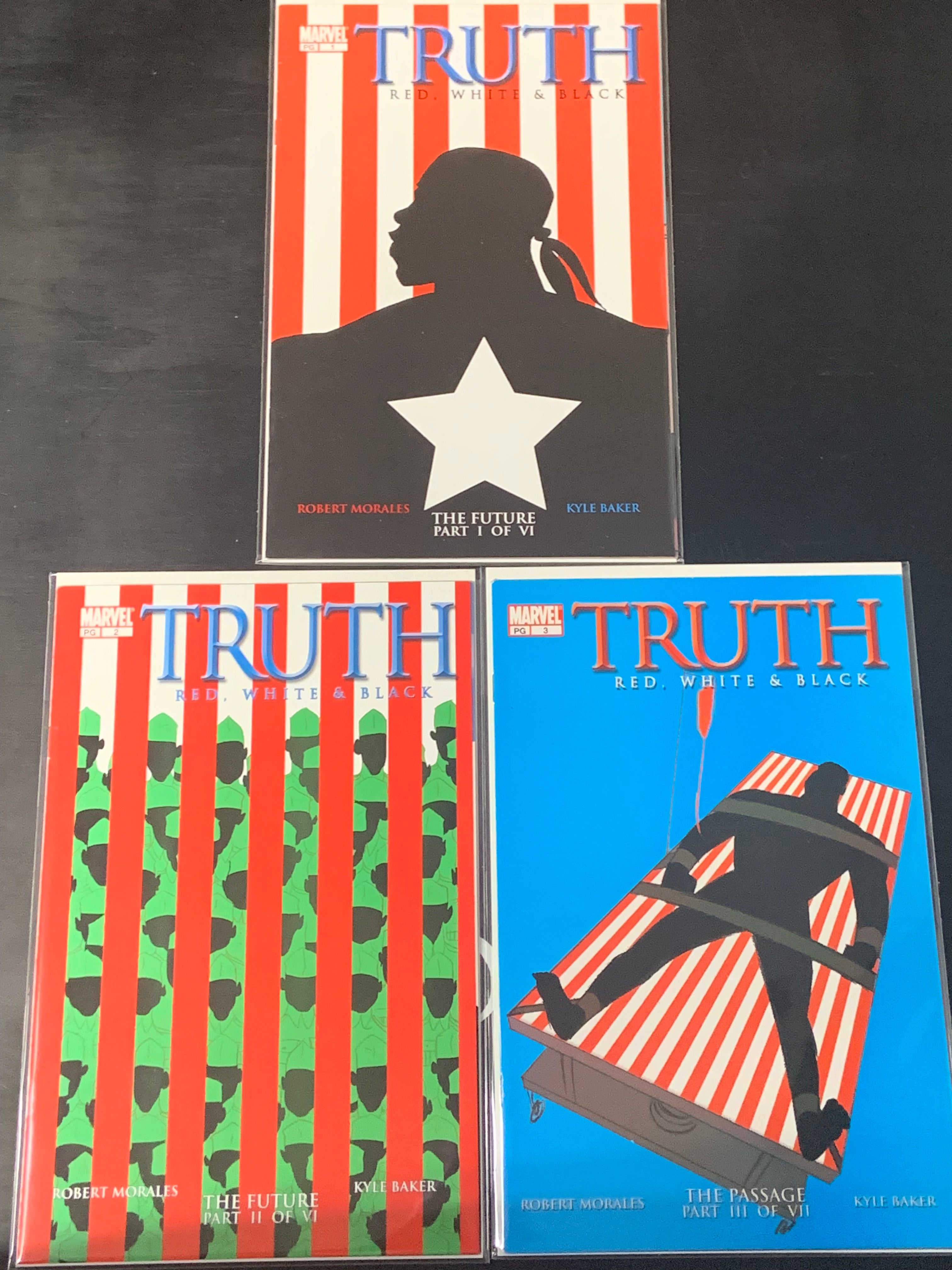 Truth Red, White & Black 1,2,3 Marvel 2003 1st App of Isaiah Badley Set of 3