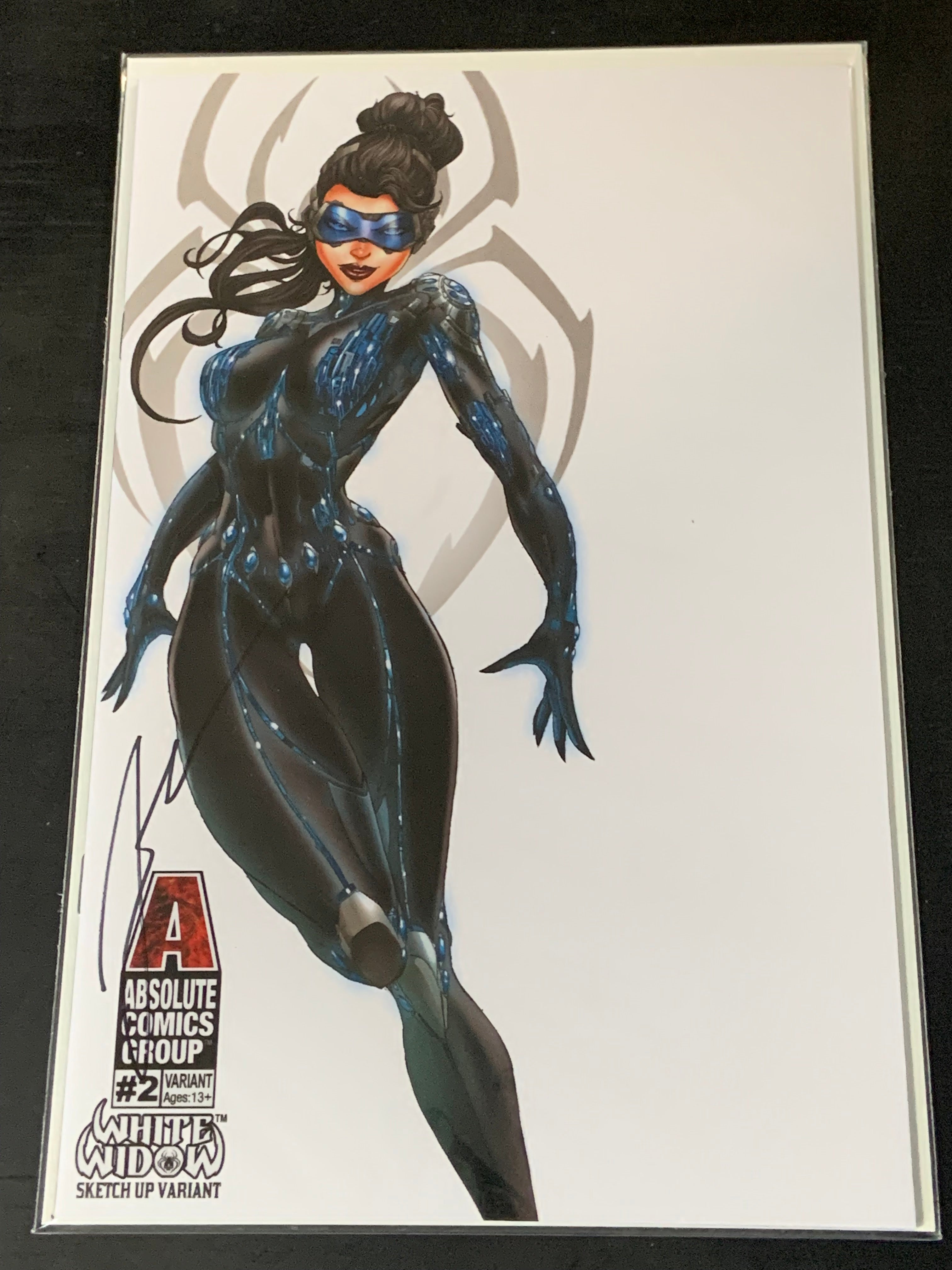 White Widow 2 Jamie Tyndall Sketch Up Kickstarter Variant, Signed