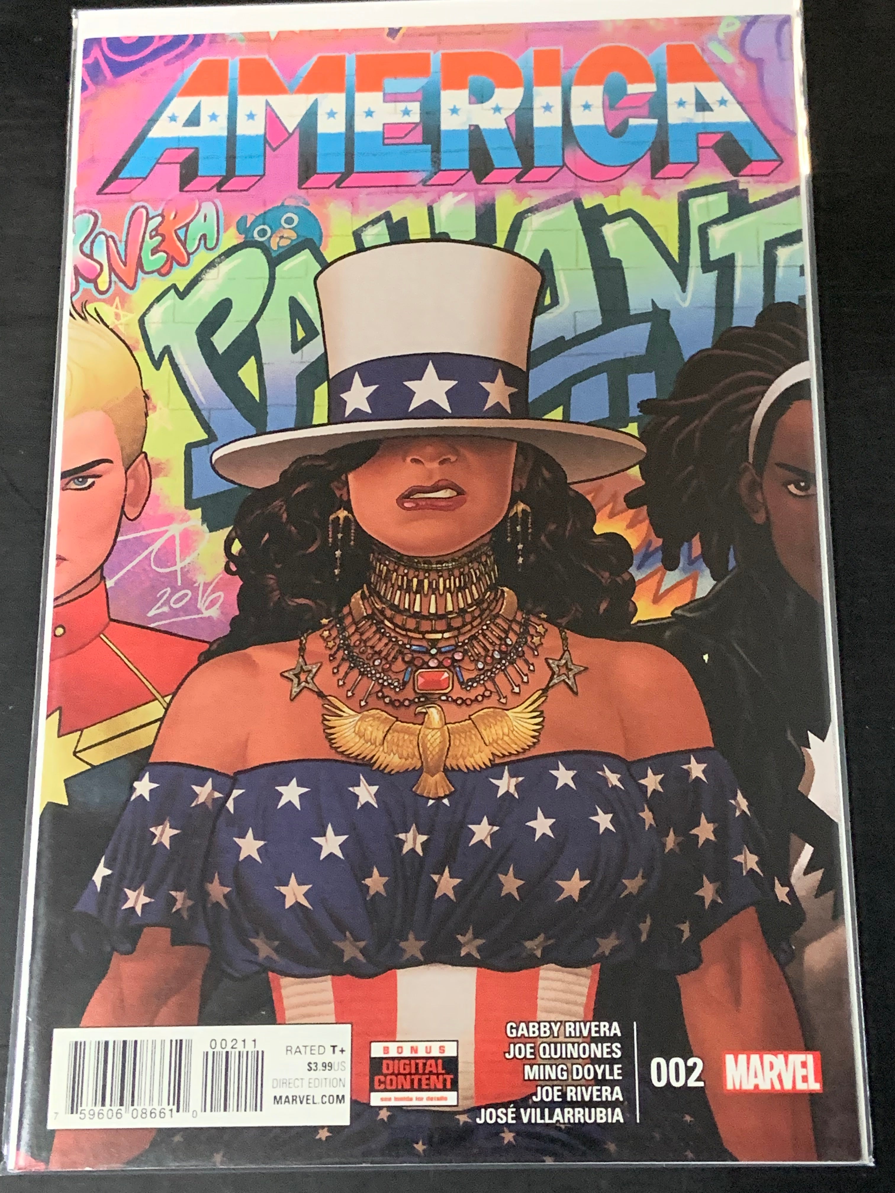 America 2 Marvel 2017 1st Solo Series, Beyonce Homage