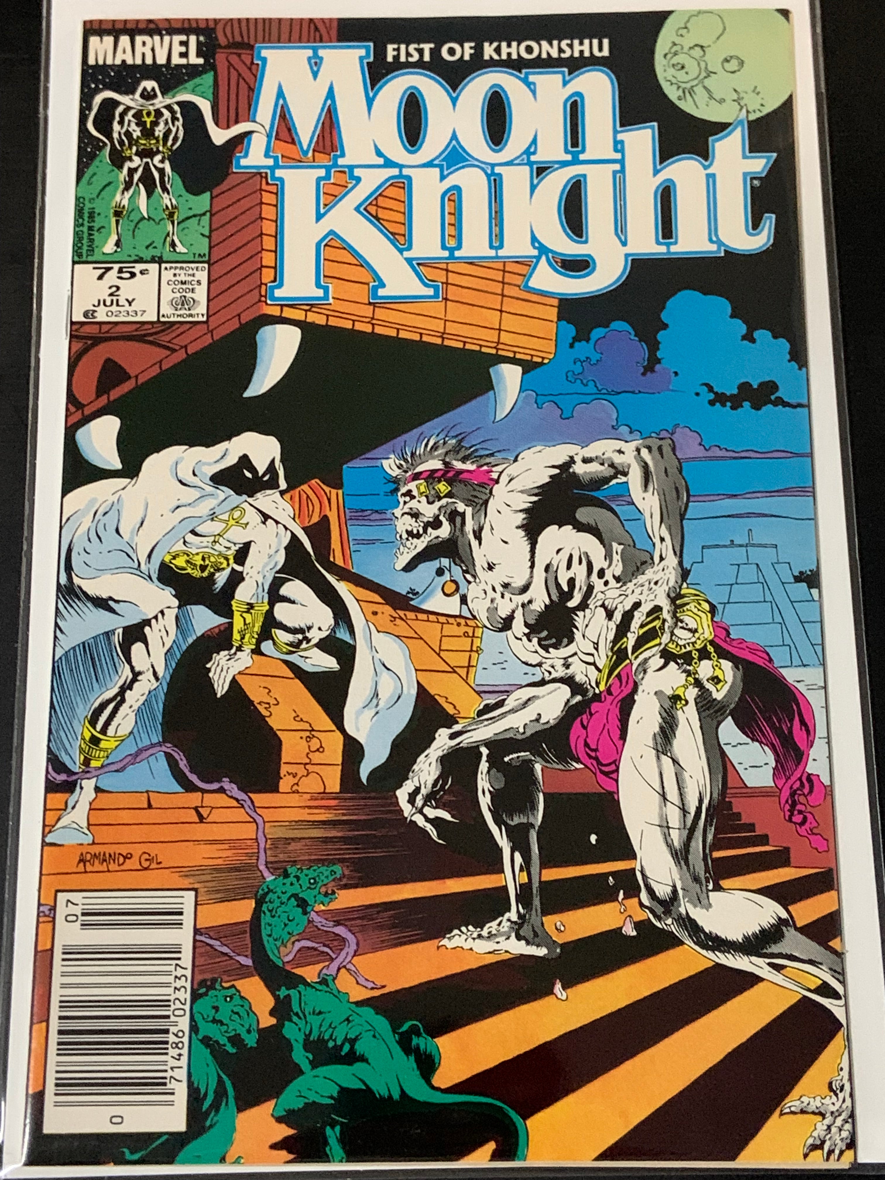 MOON KNIGHT FIST OF KHONSHU 2 1985 1ST APP OF HARROW CPV