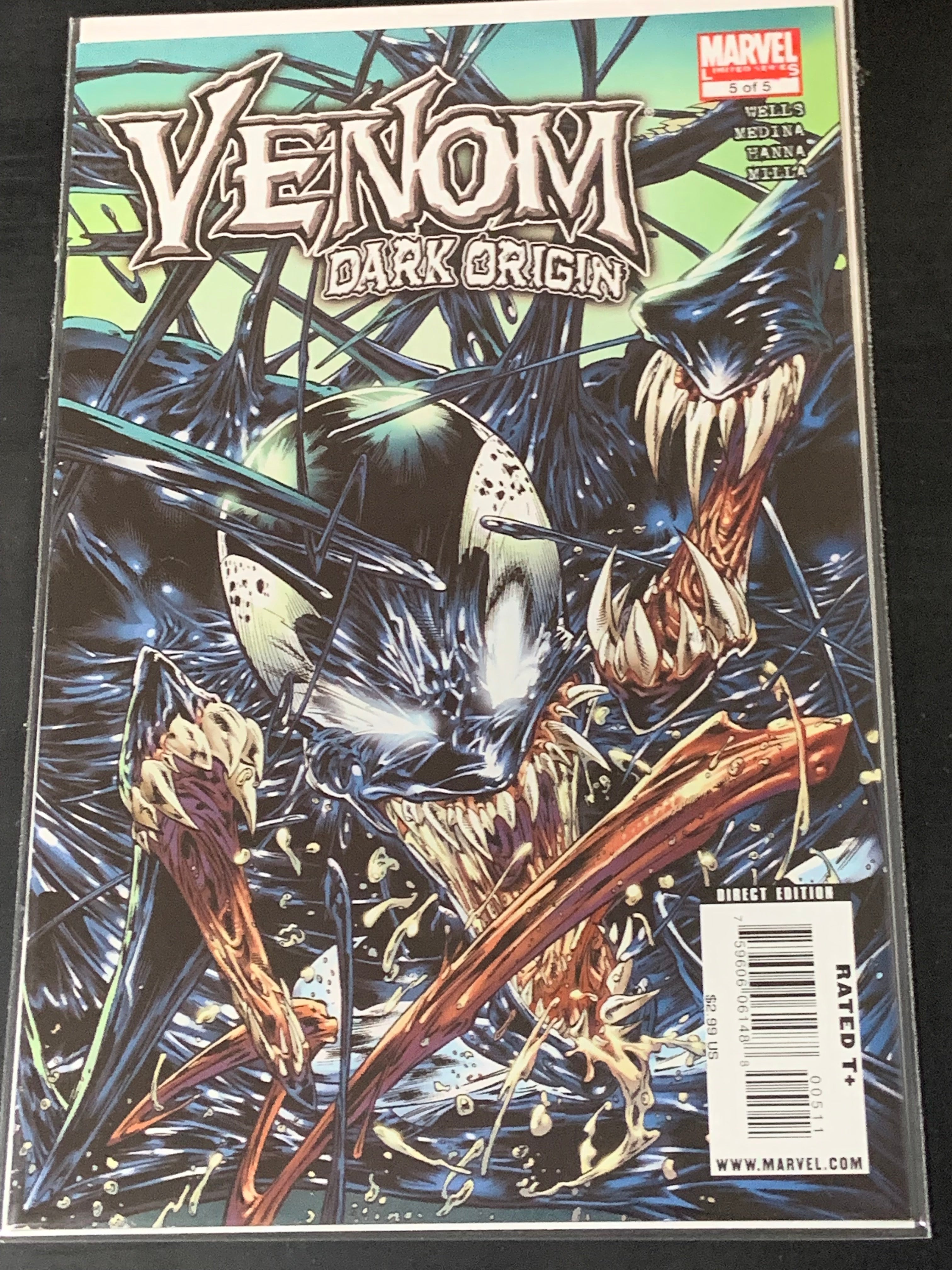 Venom Dark Origin 5 Marvel 2009