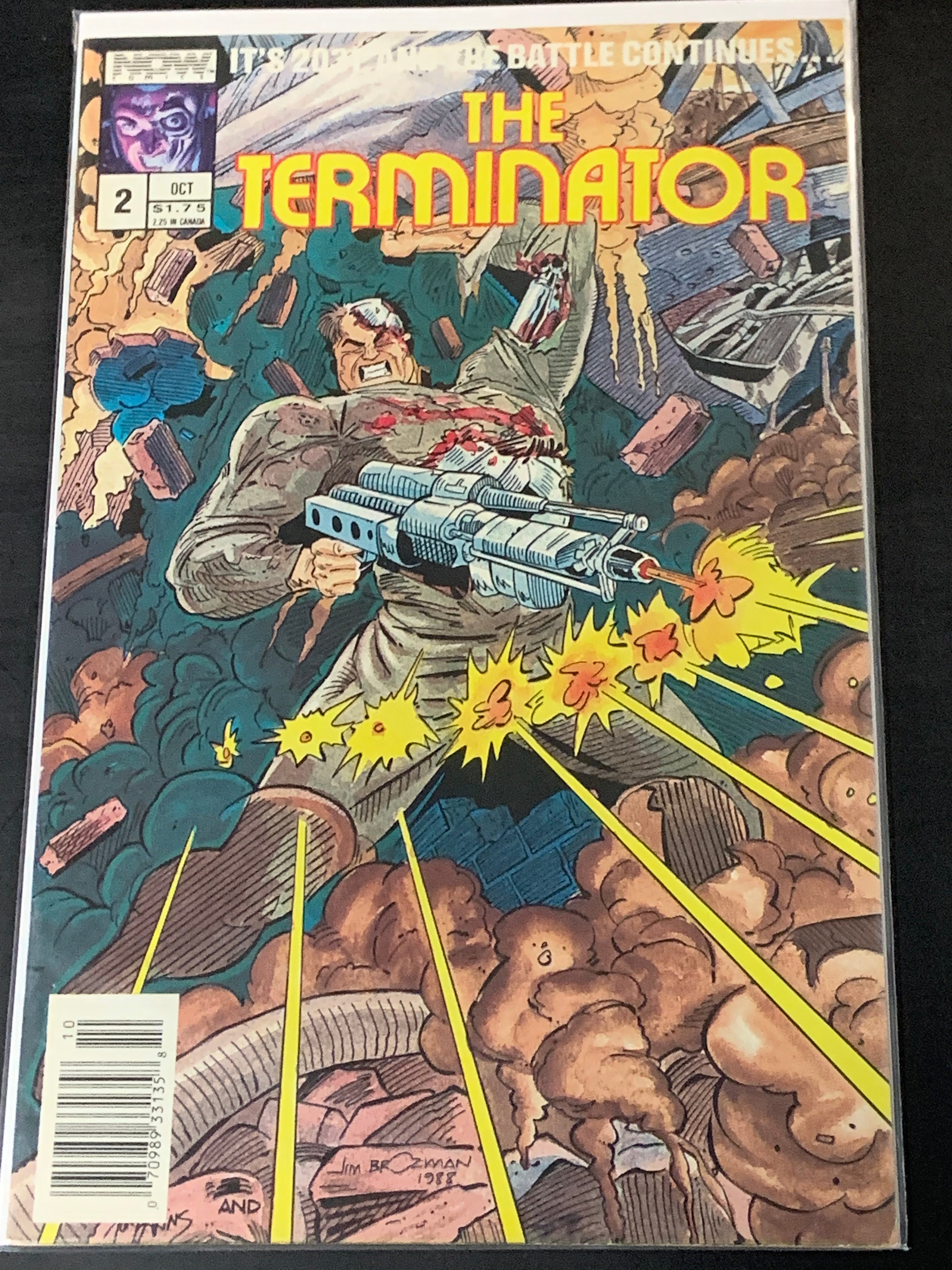 The Terminator 2 Now Comics 1988 2nd Comic App, Scarce Newsstand