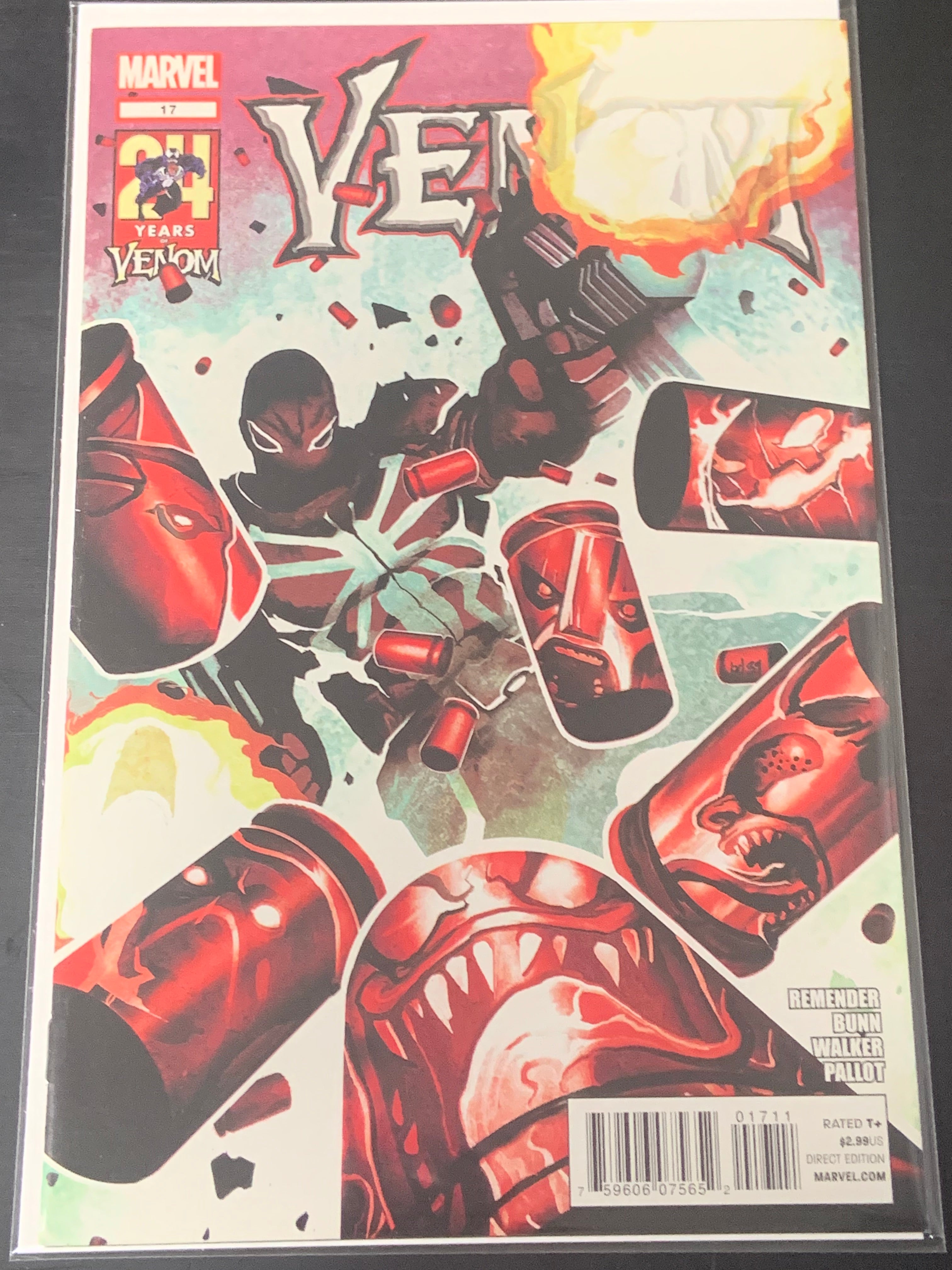 Venom 17 Marvel 2012 1st App of Eddie Brock as Toxin & 1st Savage Six