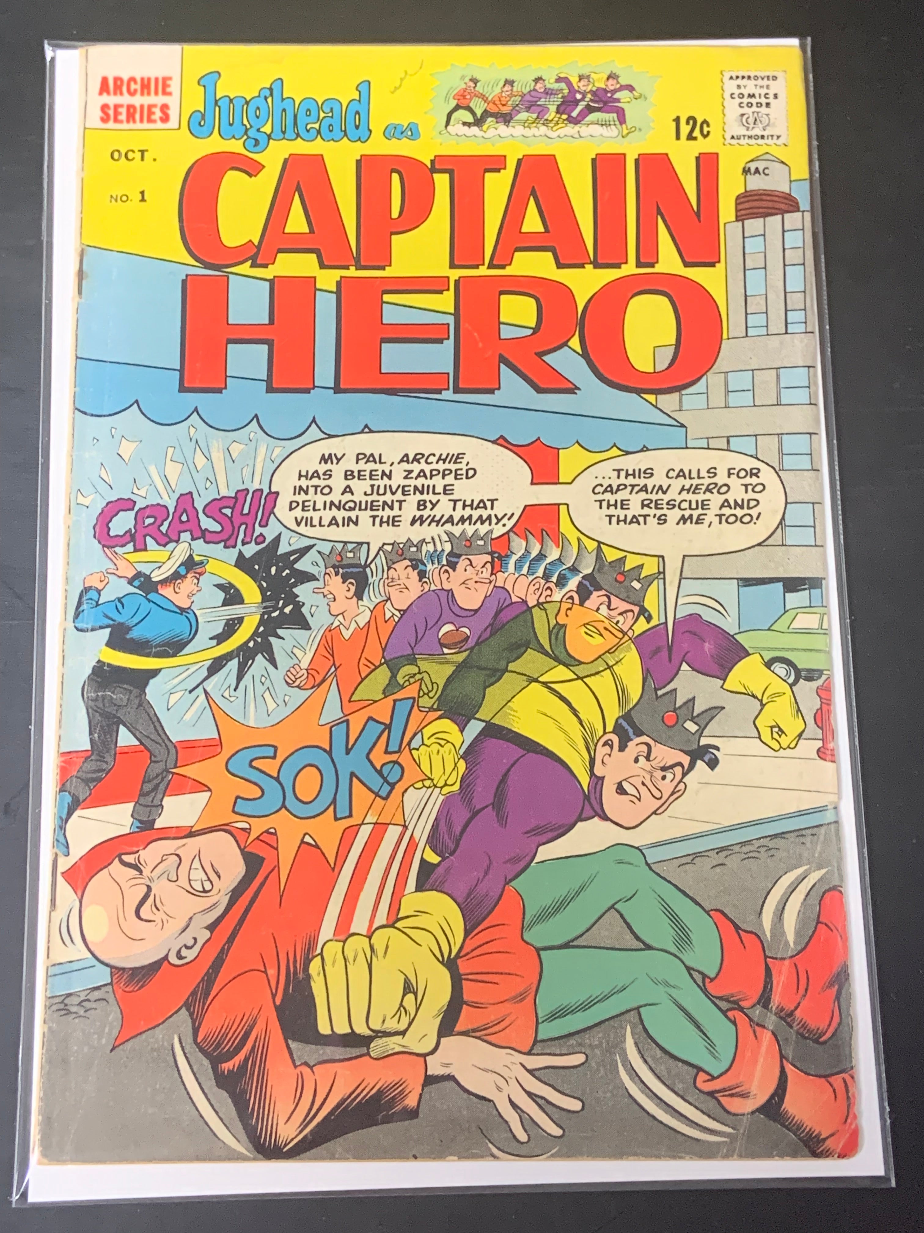 Captain Hero 1 Archie 1966 1st Jughead Captain Hero