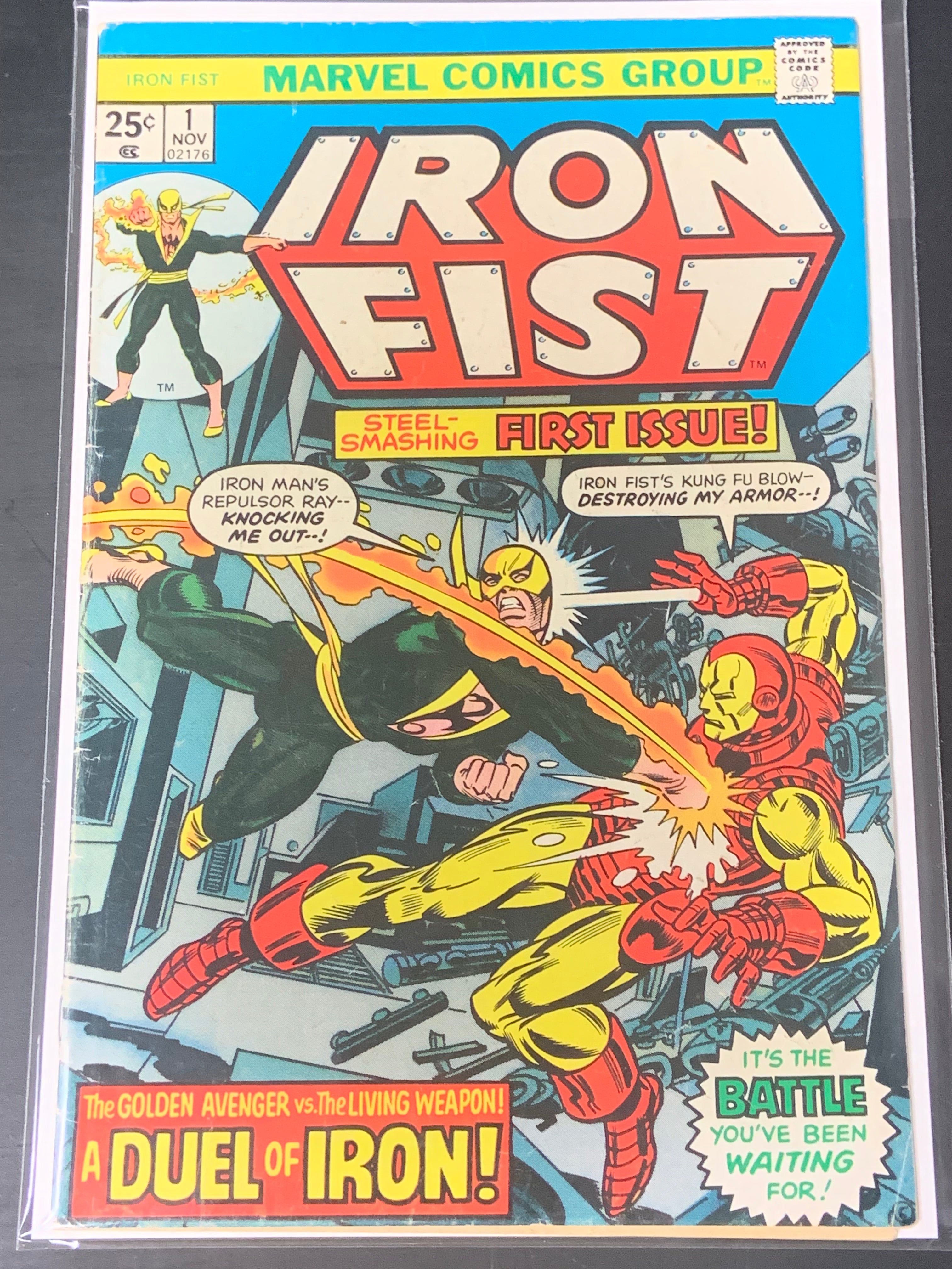 Iron Fist 1 Marvel 1975 1st App of Steel Serpent