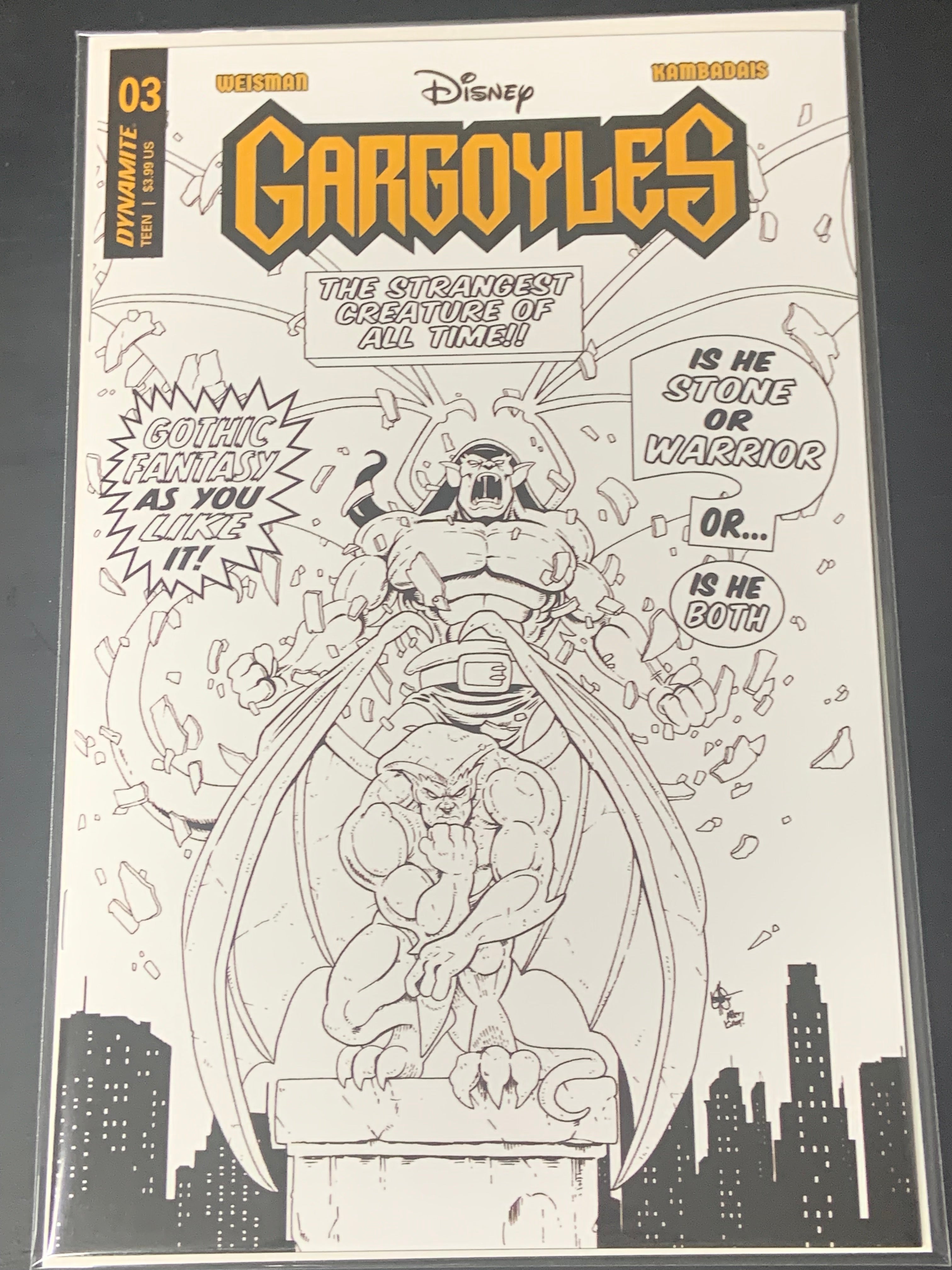 Gargoyles 3 Dynamite 2023 1:7 Haeser Variant