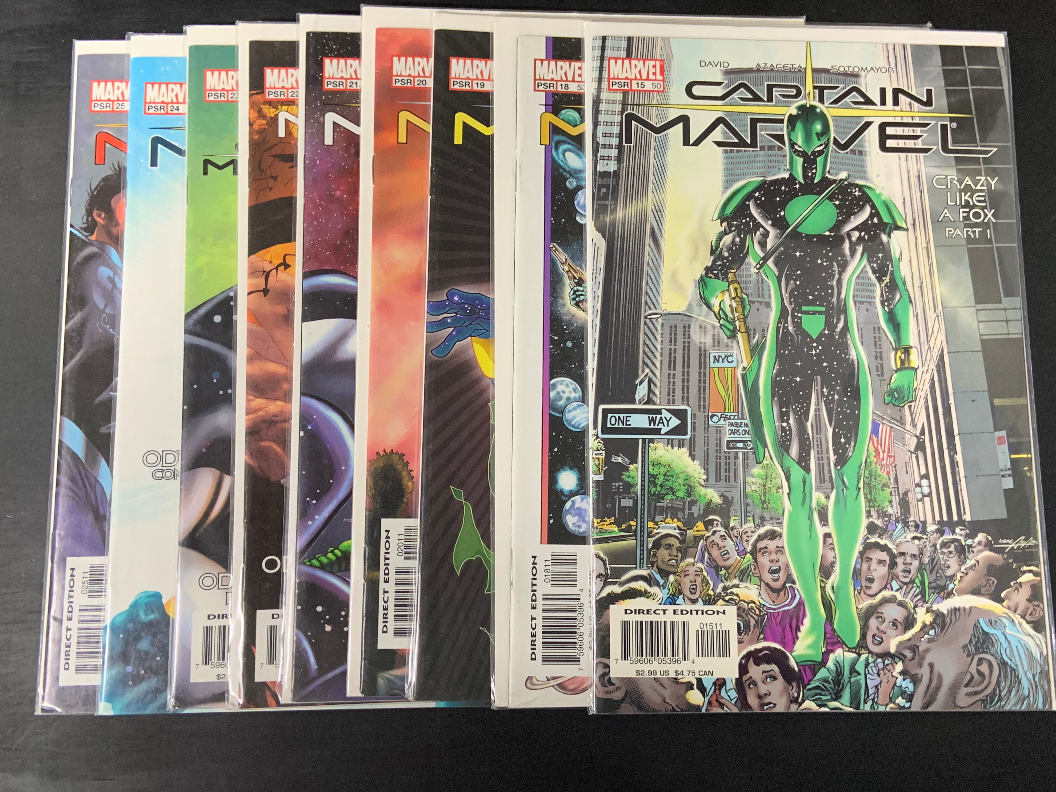 Captain Marvel 2002 Series 9 Issue Set