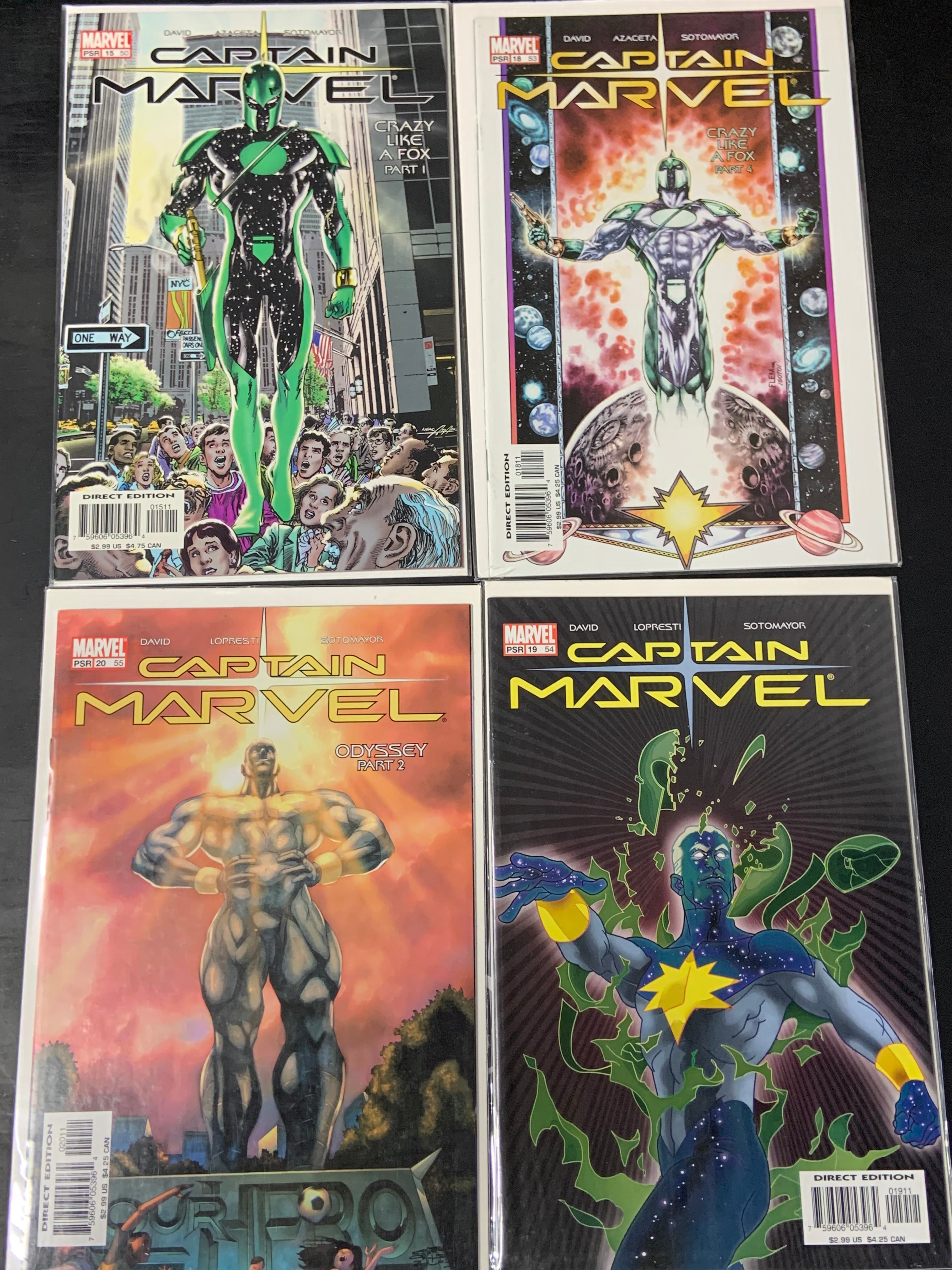 Captain Marvel 2002 Series 9 Issue Set