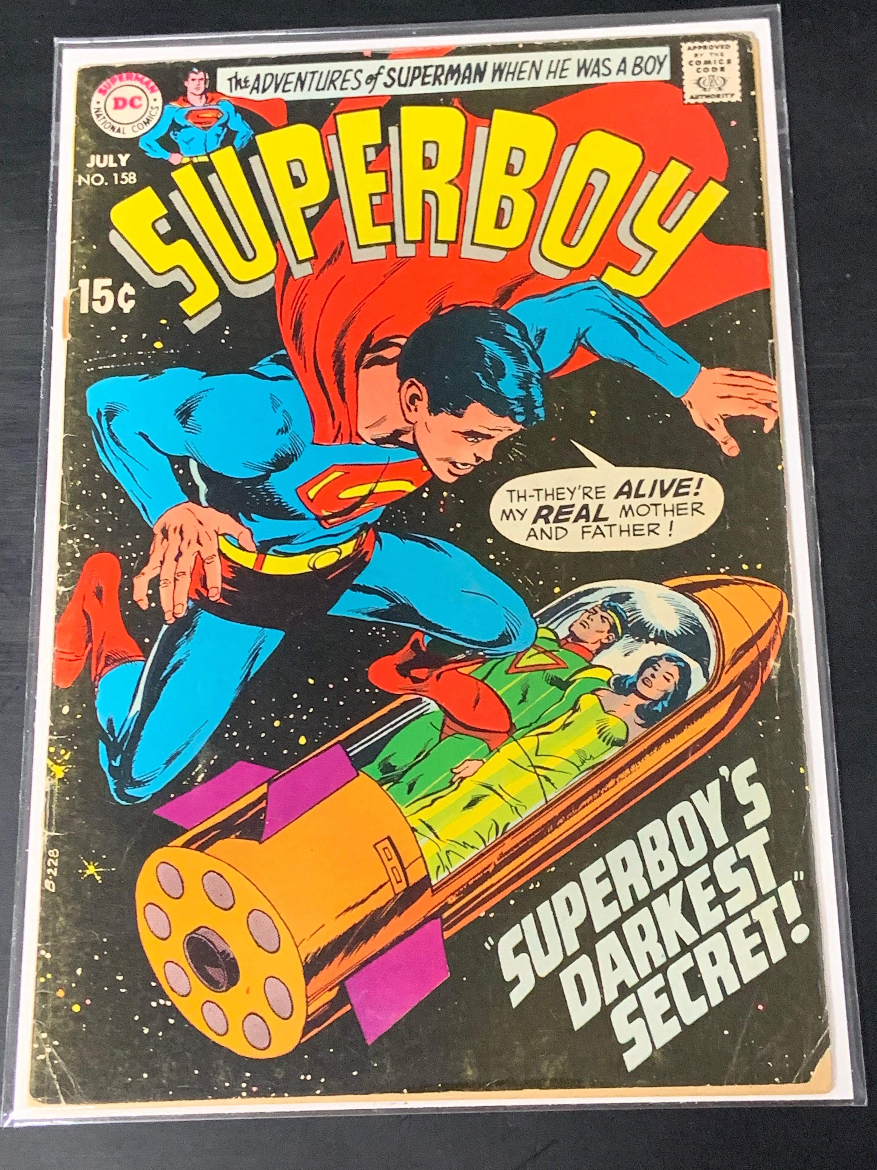 Superboy 158 DC 1969 Neal Adams Cover