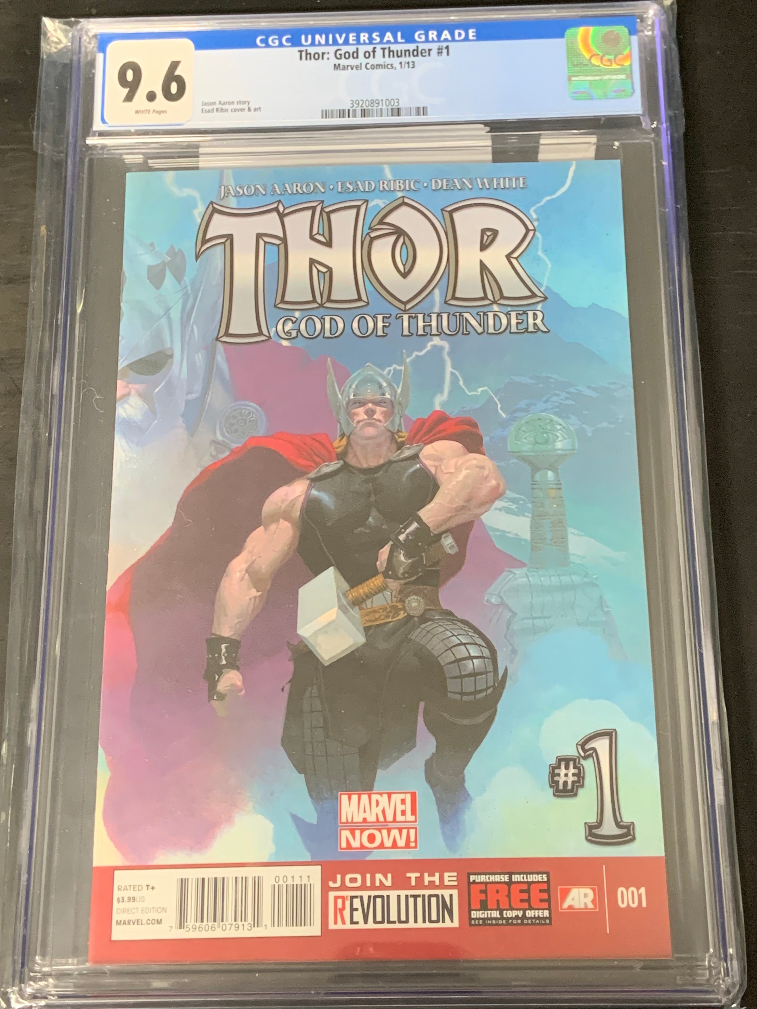 Thor God of Thunder 1 2013 CGC 9.6 1st App of Old King Thor & The Necroworld