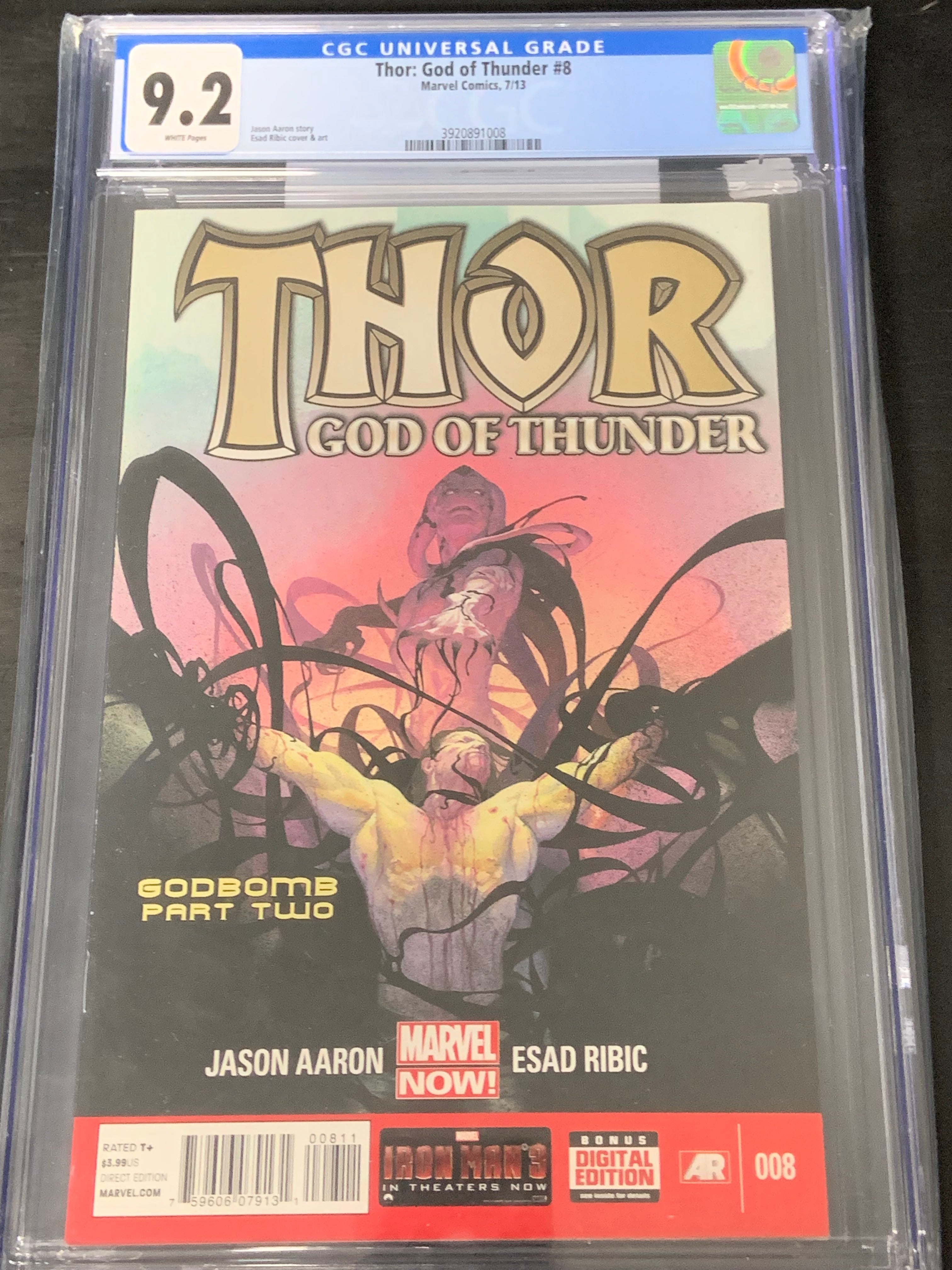 Thor God of Thunder 8 2013 CGC 9.2 1st App of the Goddesses of Thunder