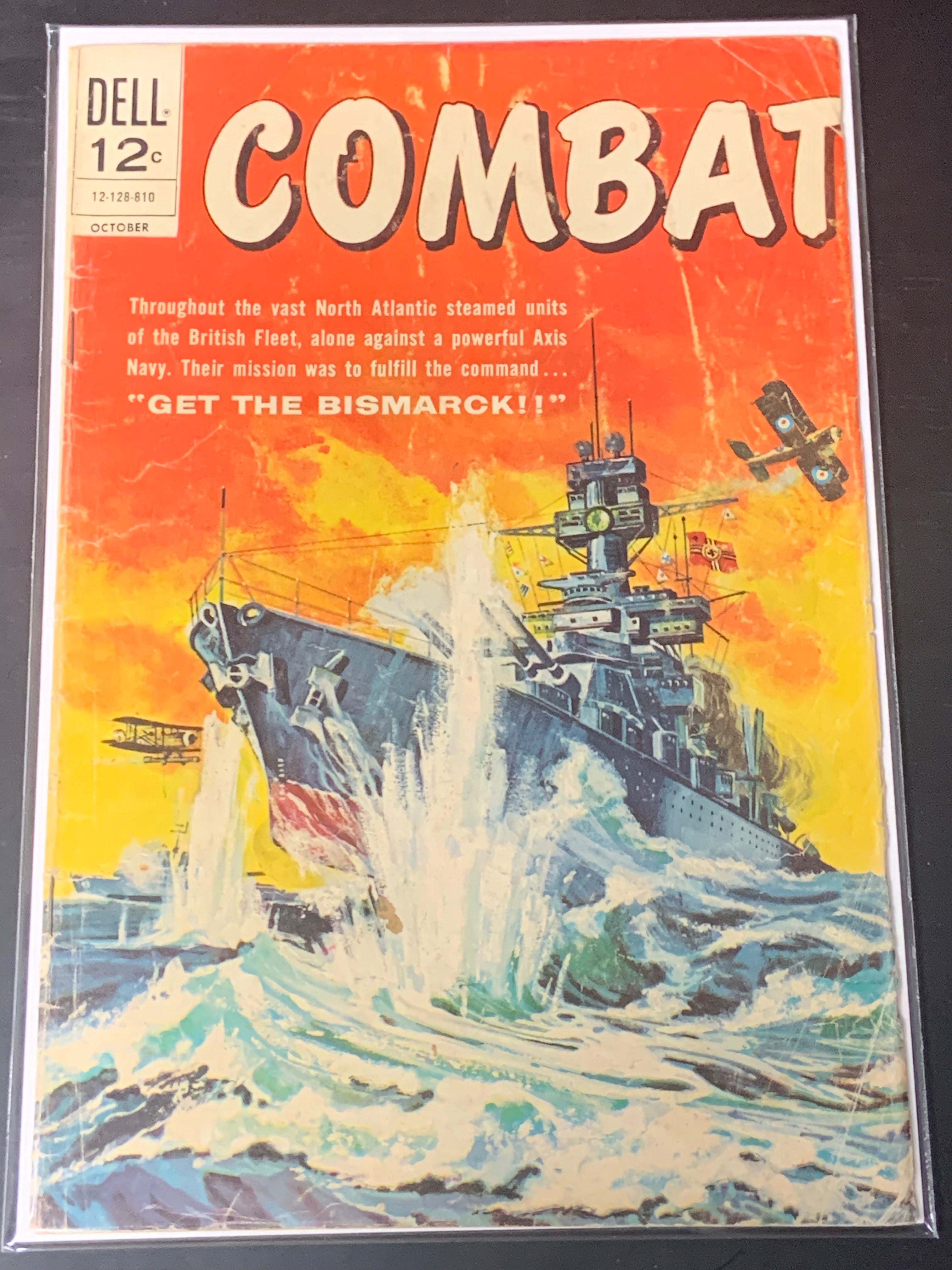 Combat 1 Dell Comics 1961 Sink The Bismarck