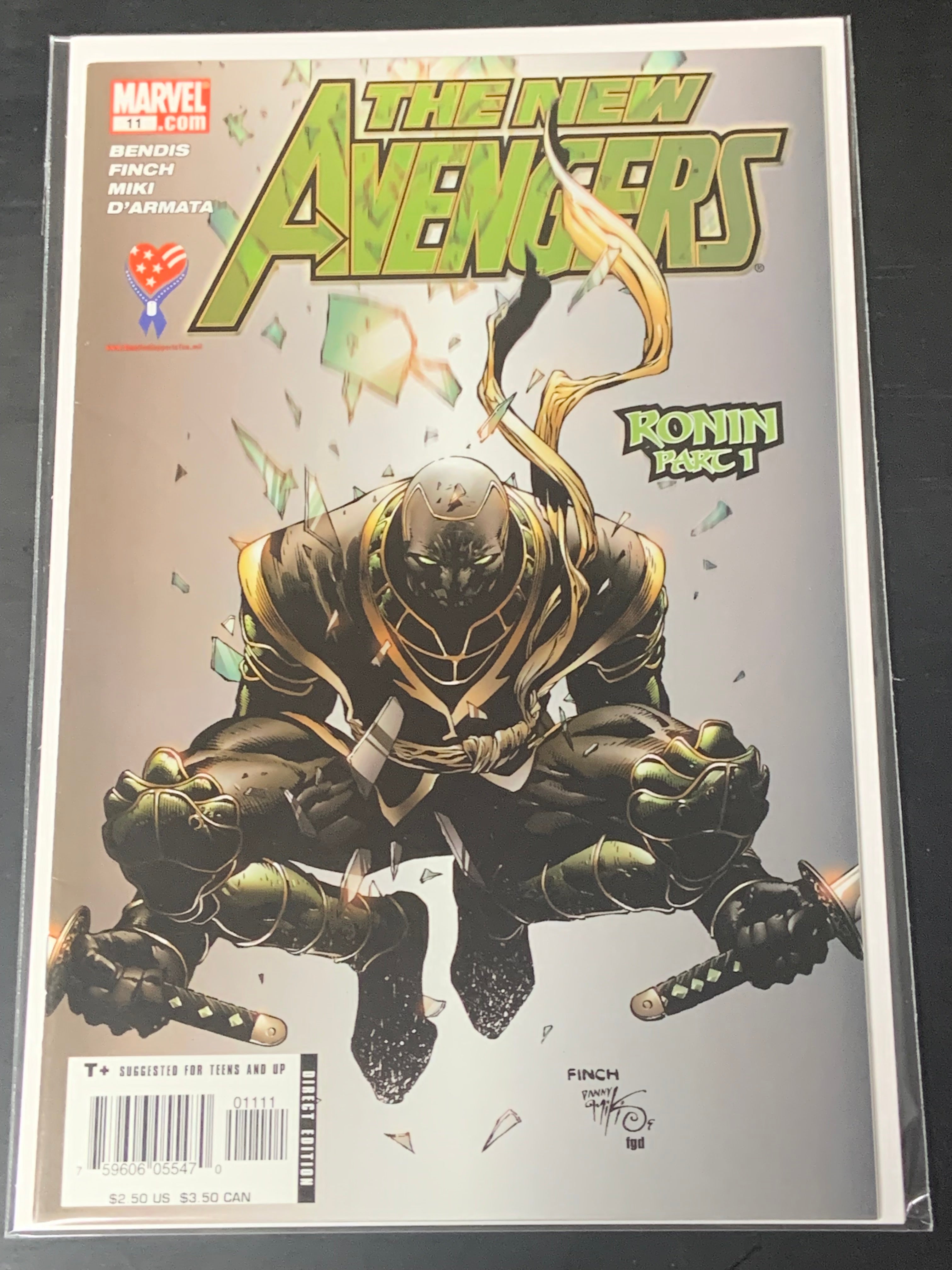 The New Avengers 11 Marvel 2005 1st App of Ronin