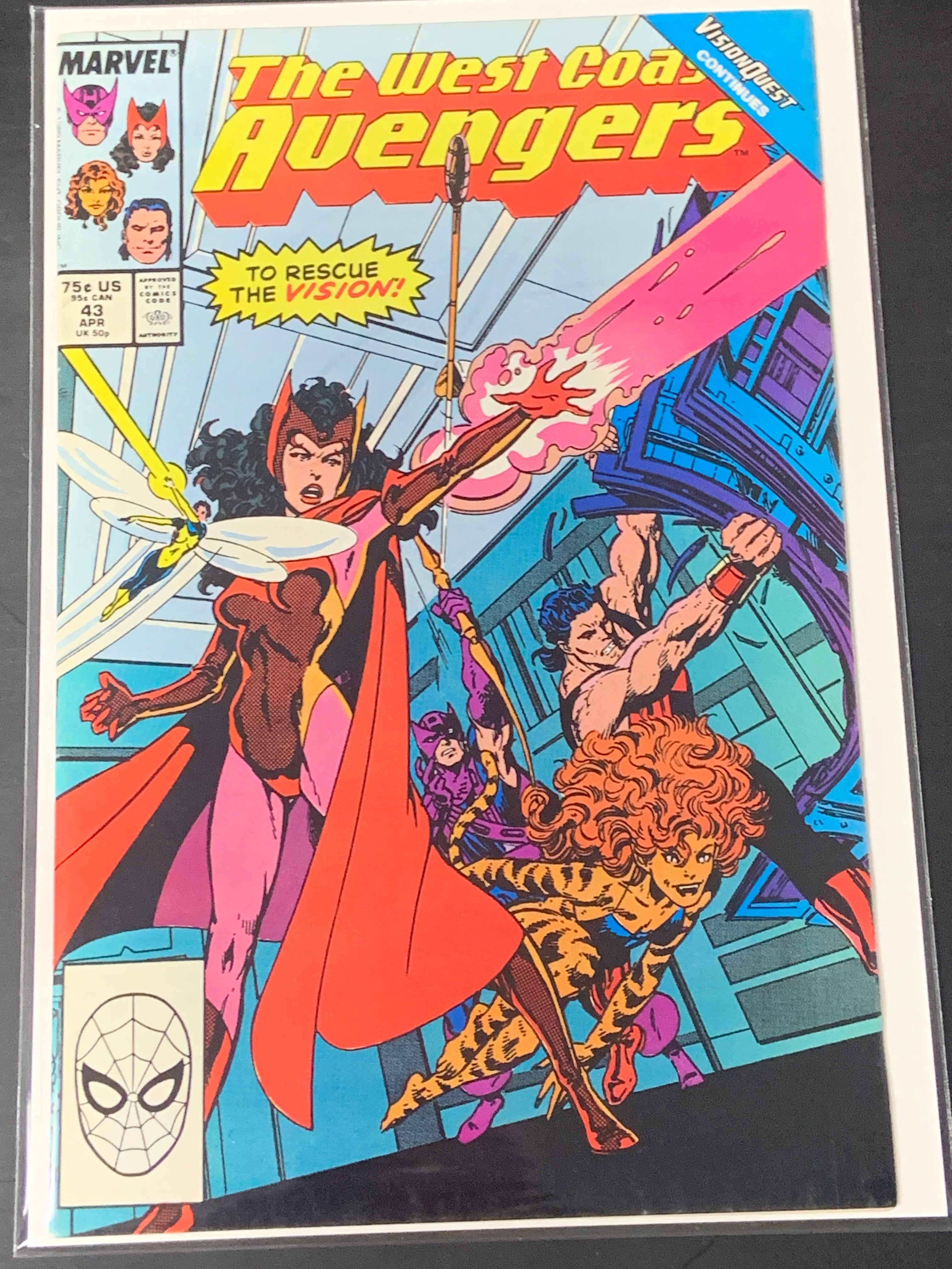 West Coast Avengers 43 Marvel 1989 Vision Quest Part 1
