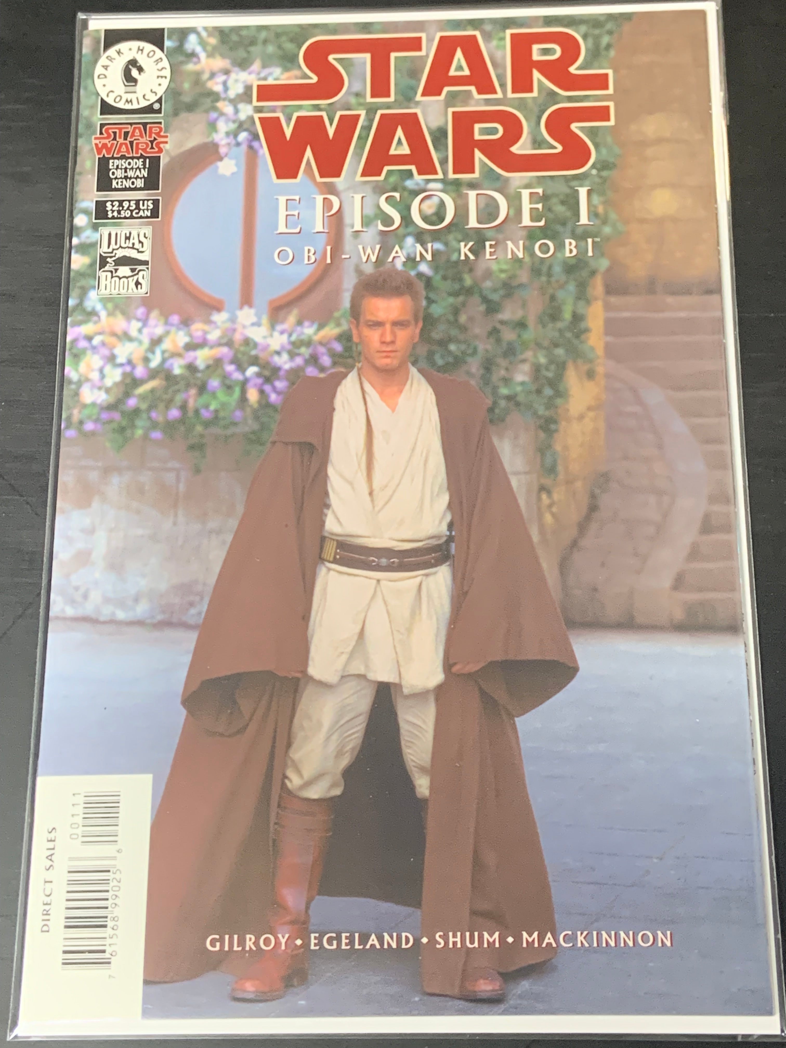 Star Wars Episode 1 Obi-Wan Kenobi 1 Dark Horse 1999 Photo Cover, 1st Darth Maul Original Story
