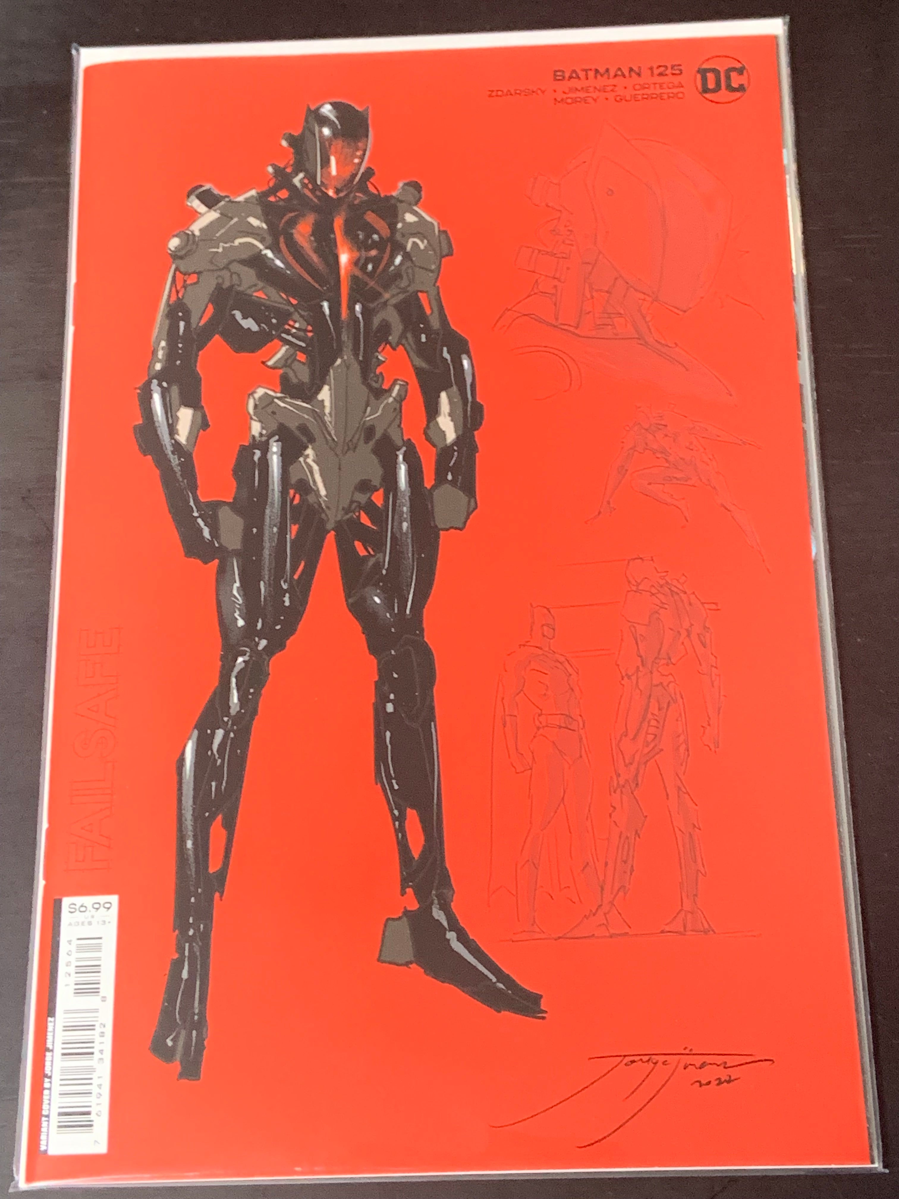 Batman 125 DC 2022 Jimenez Failsafe Protocol Design Variant, 1st App of Failsafe