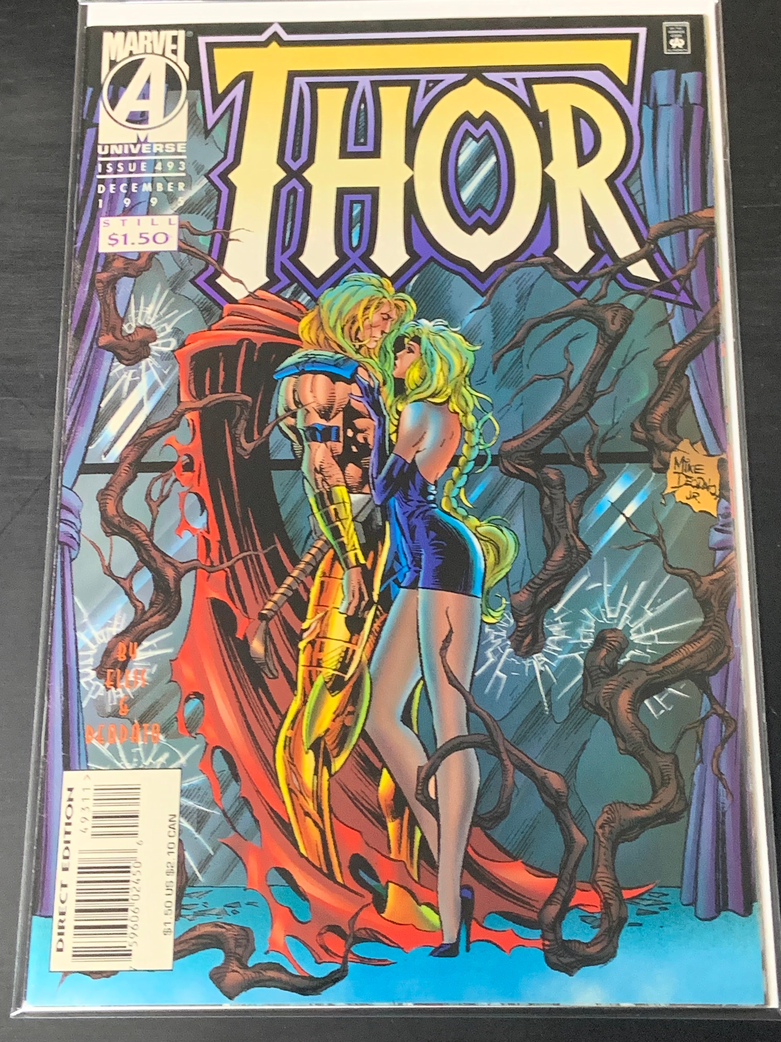Thor 493 Marvel 1995 Mike Deodato Cover, Scarce Late Issue