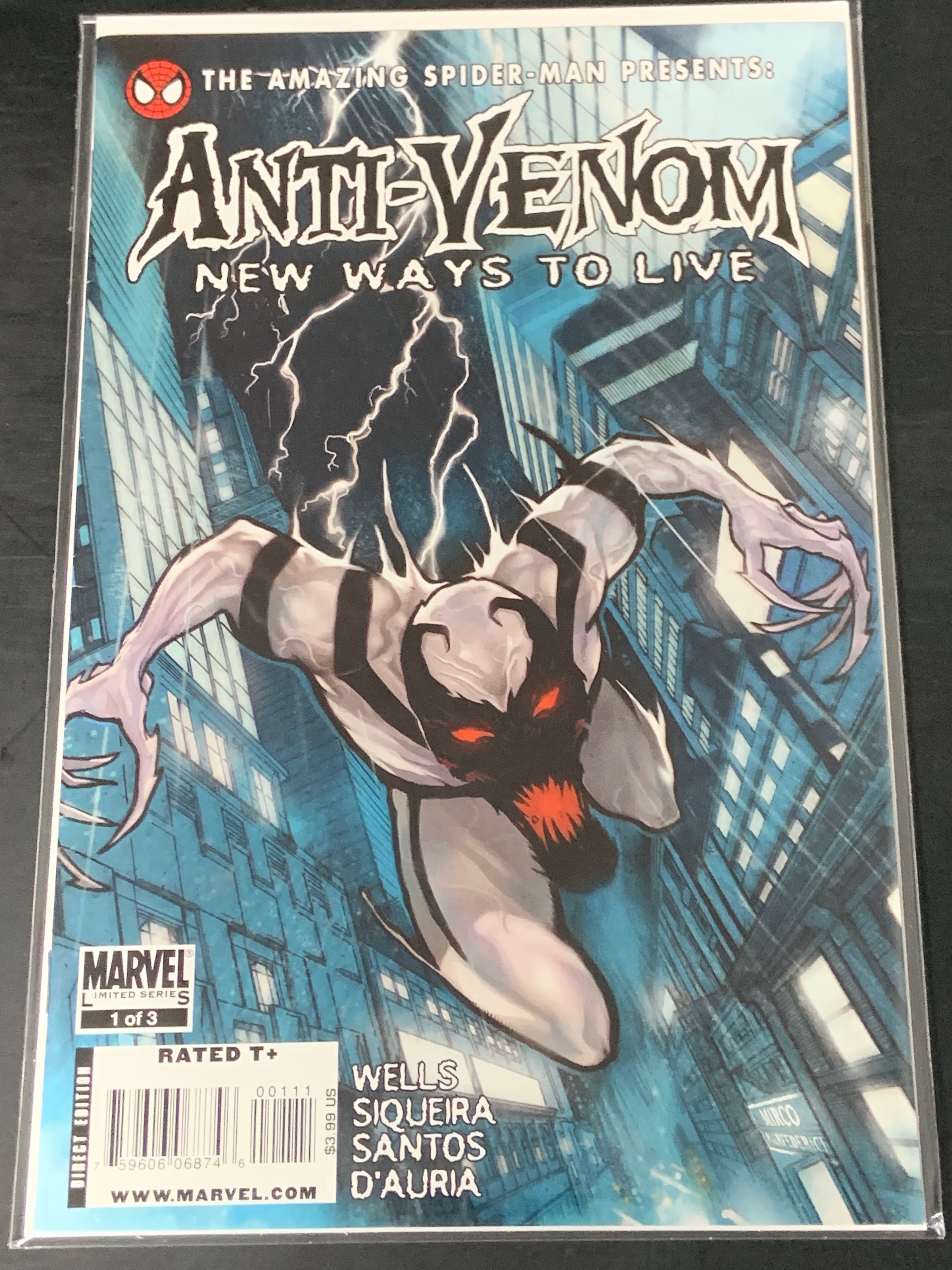 Anti-Venom New Ways to Die 1 Marvel 2009 Scarce Book