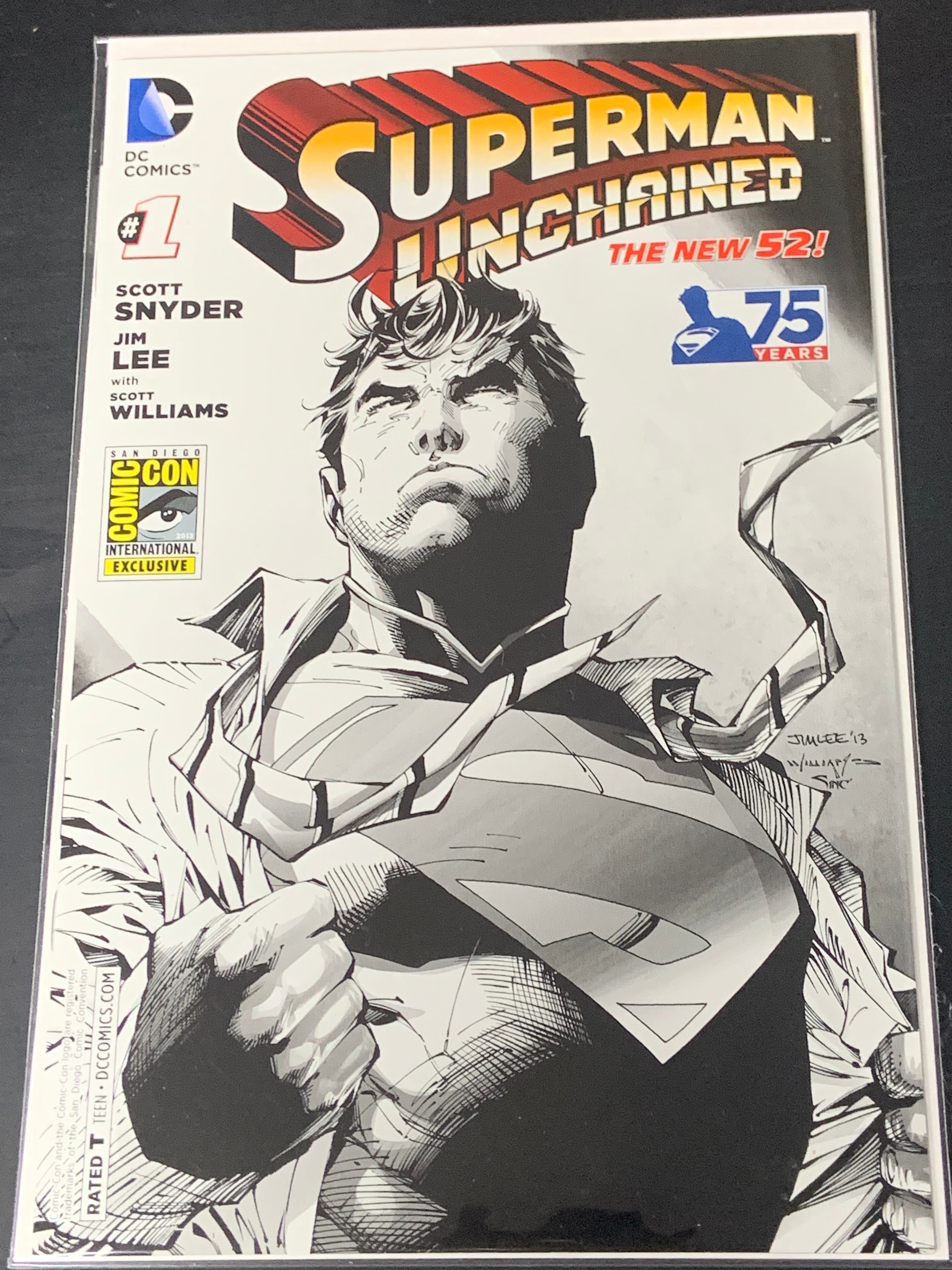 Superman Unchained 1 DC 201 Jim Lee San Diego Comic Con Variant