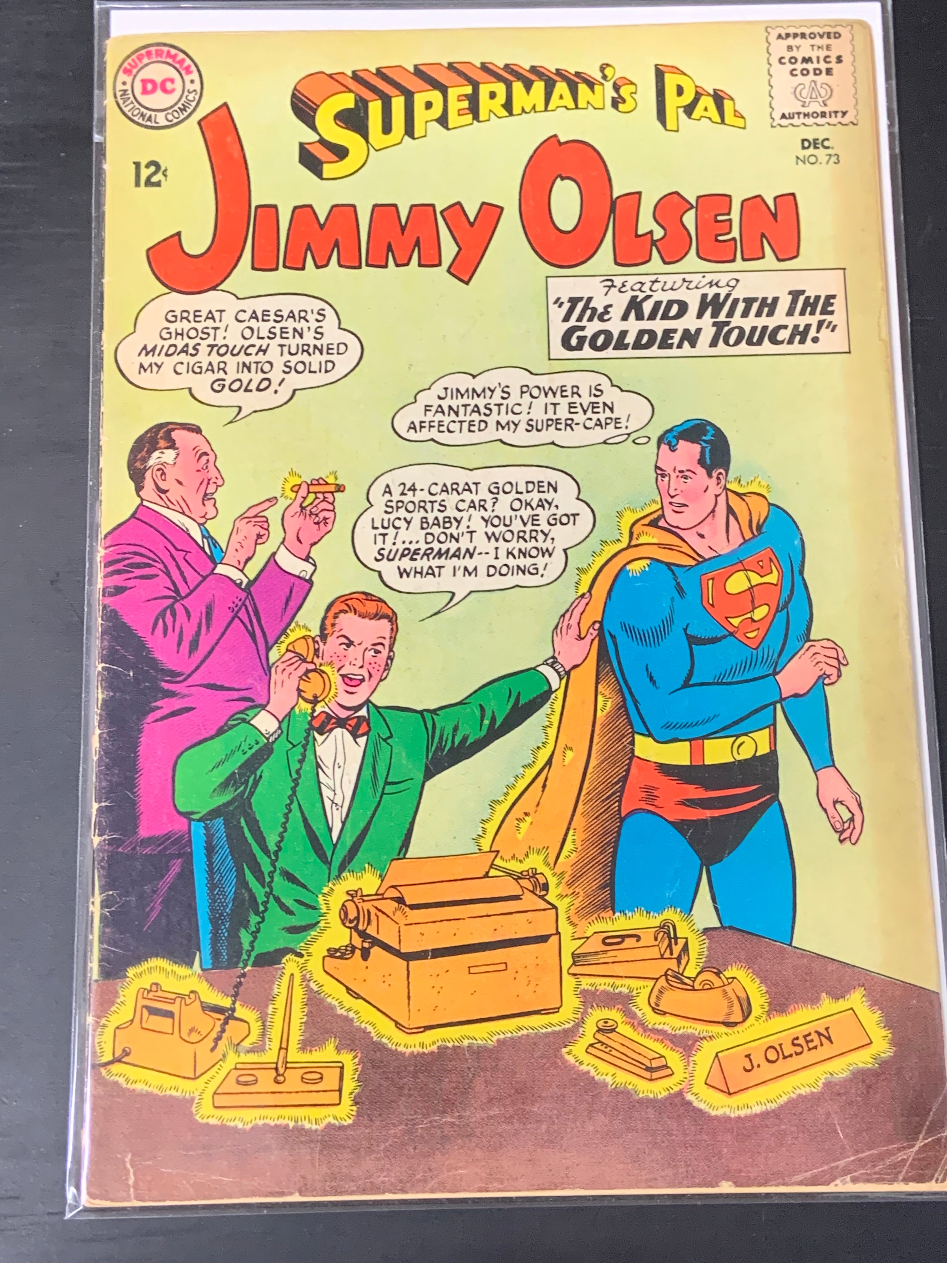 Jimmy Olsen 73 DC 1963 Silver Age "The Kid With The Golden Touch"