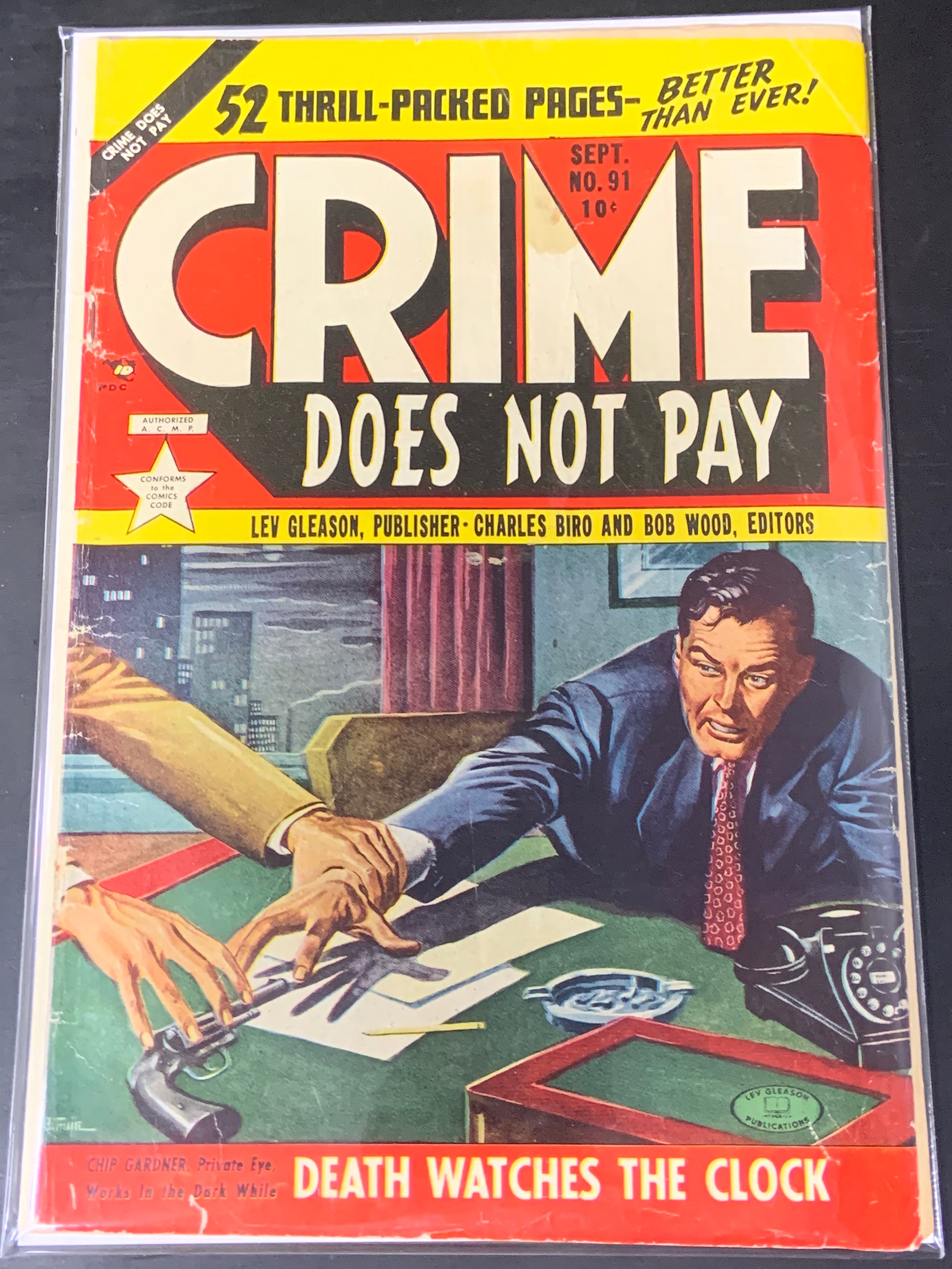 Crime Does Not Pay 91 Lev Gleason 1950 Scarce Golden Age