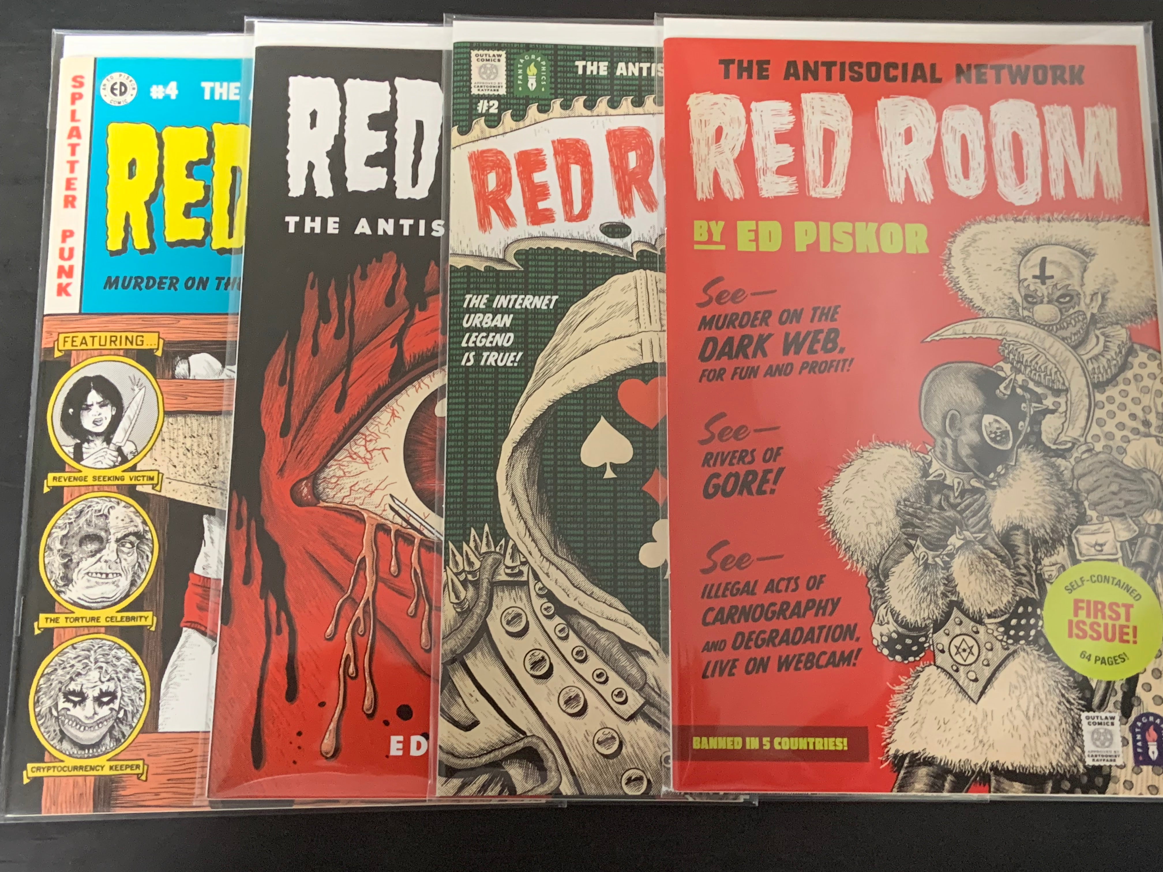 The Red Room 1,2,3,4 Full Set Fantagraphics 2021