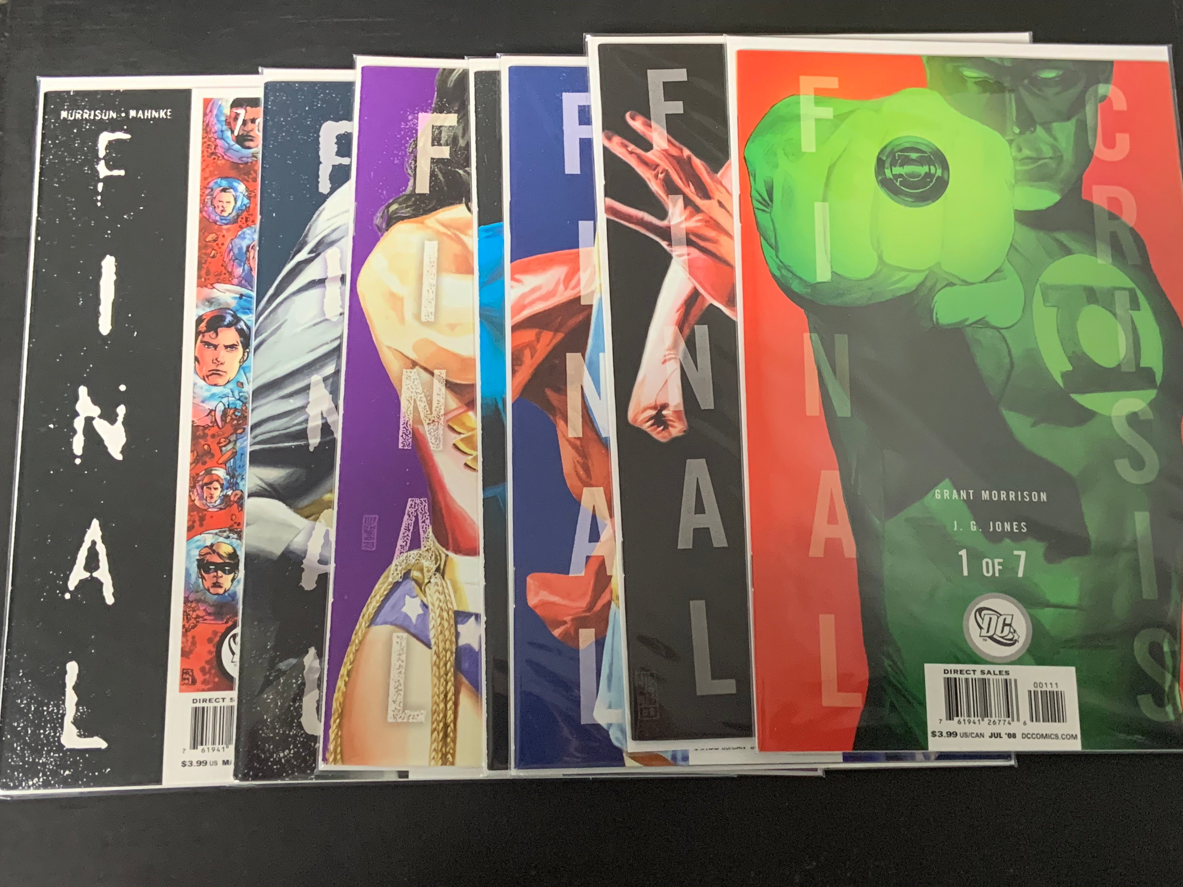 Final Crisis 1,2,3,4,5,6,7 Full set DC 2008 All Cover B, 1st App of Calvin Ellis "Black Superman"