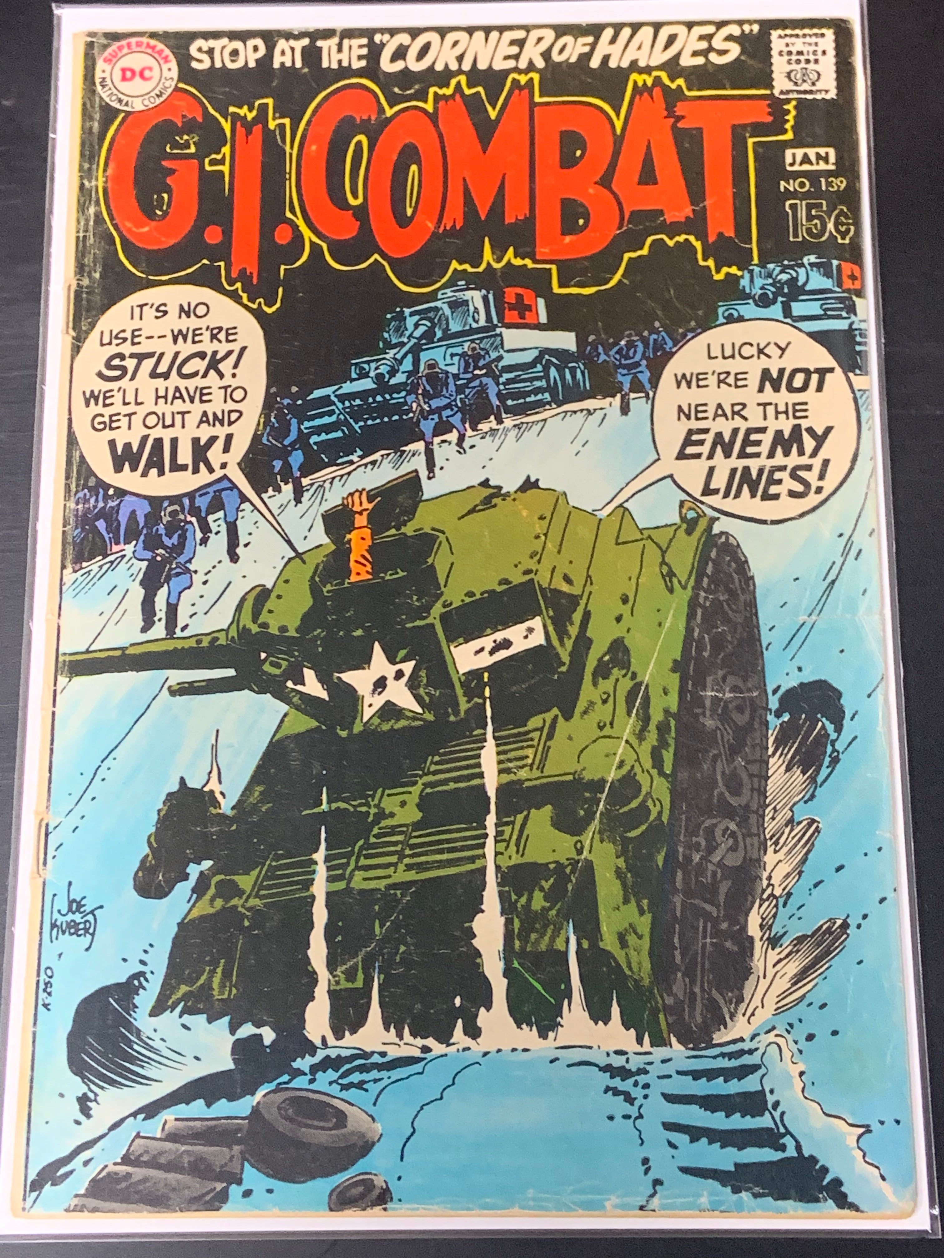 G.I. Combat 139 DC 1970 Joe Kubert Cover