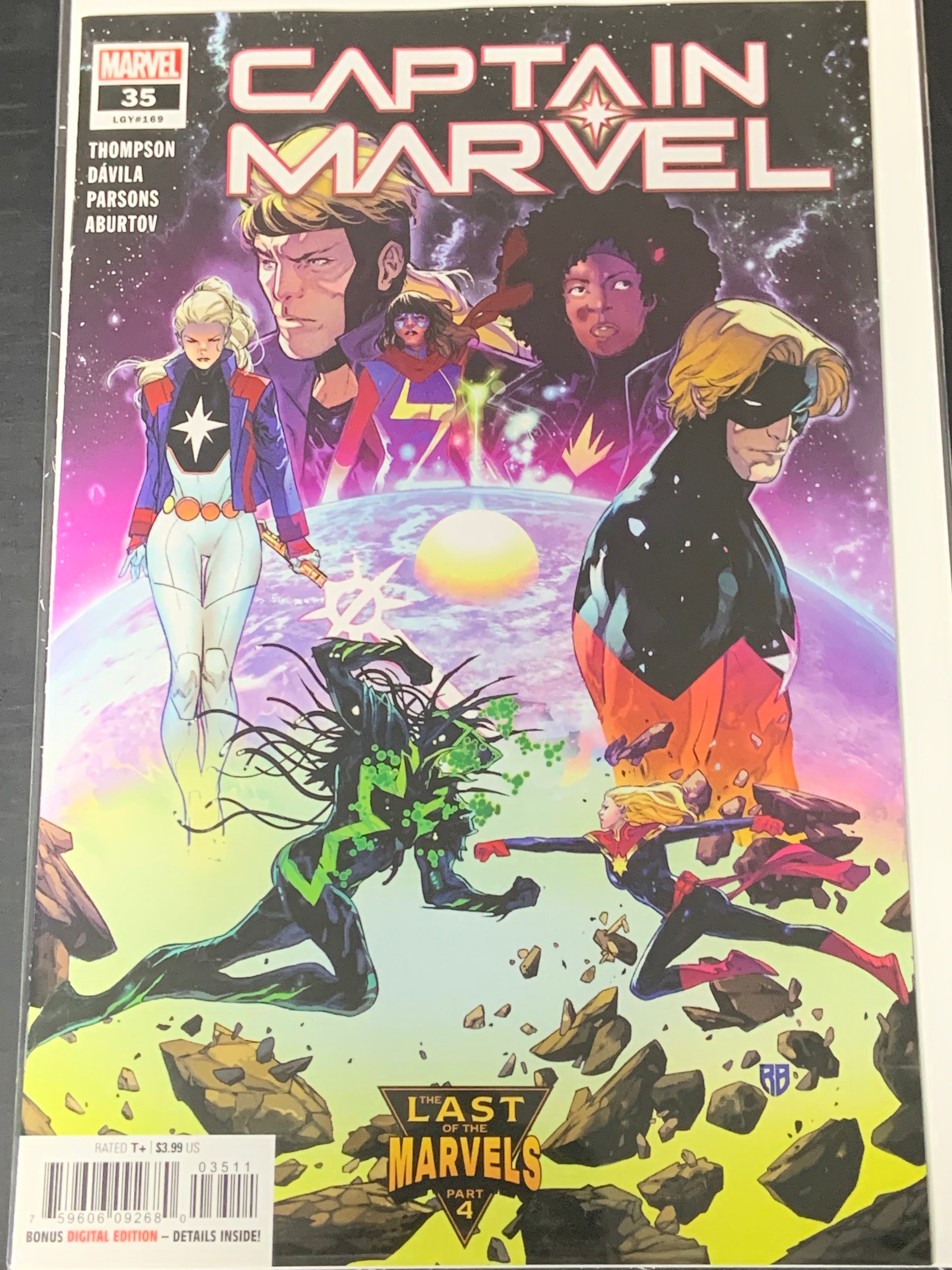 Captain Marvel 35 Marvel 2022 1st App of Binary separate from Carol