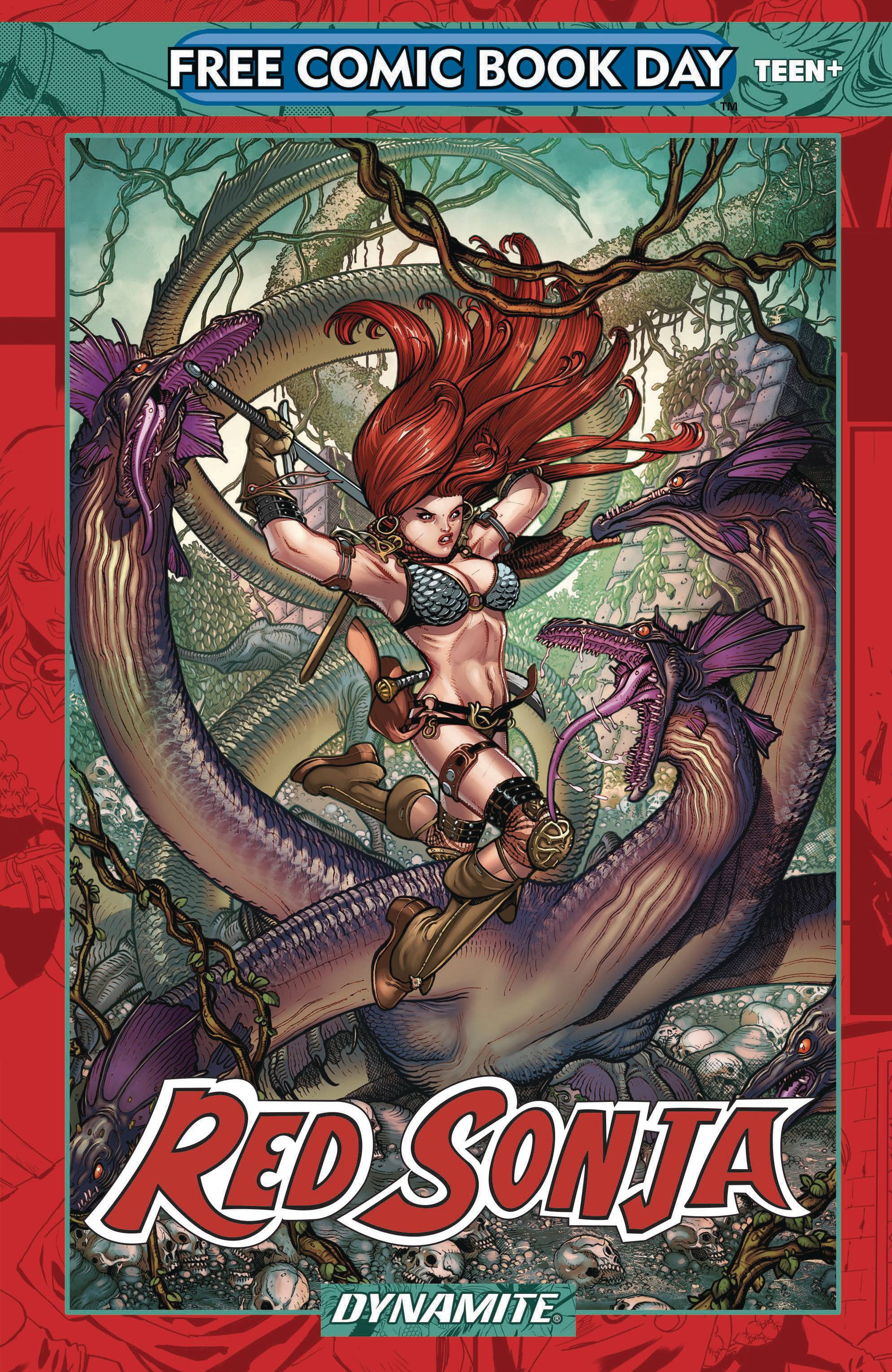 FCBD 2023 DYNAMITE RED SONJA SHE DEVIL WITH A SWORD