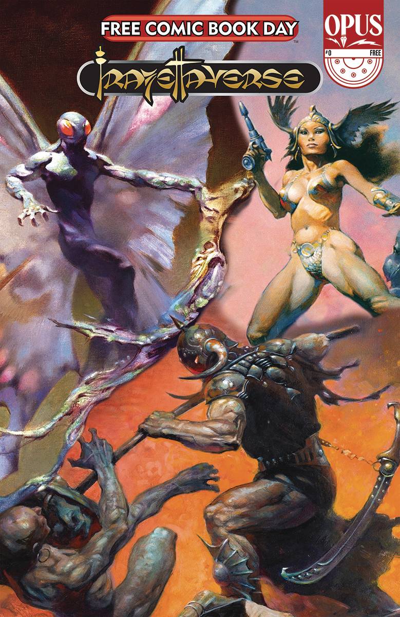 FCBD 2023 OPUS COMICS FRAZETTAVERSE